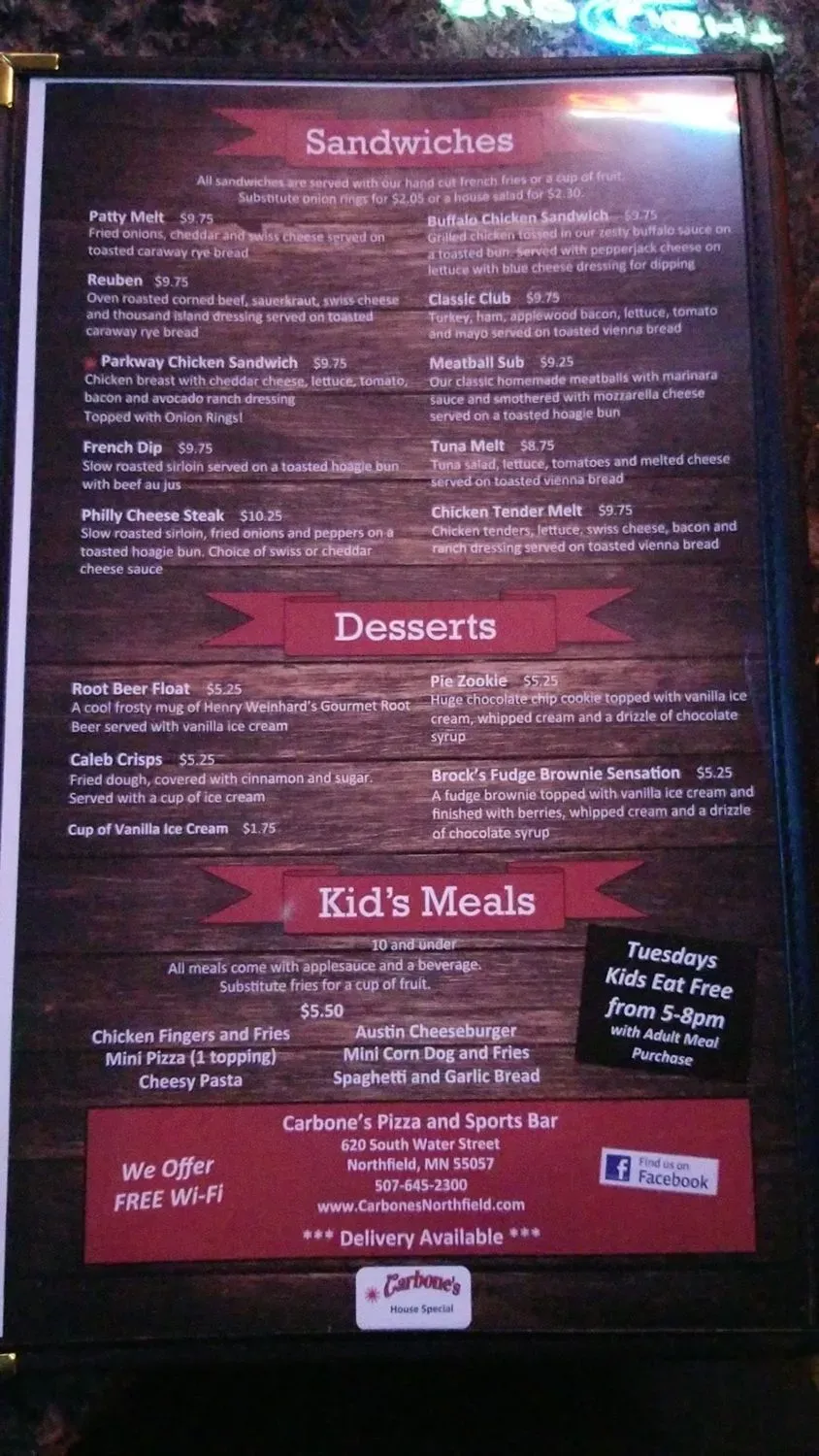 Menu 5