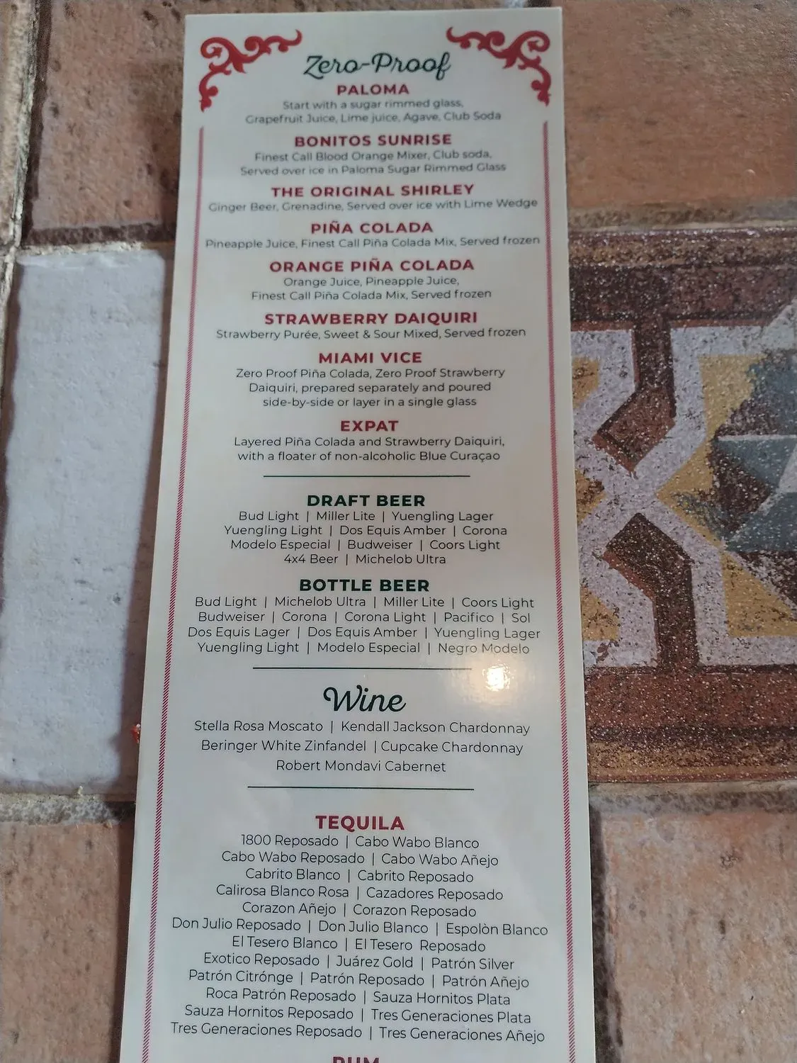 Menu 6