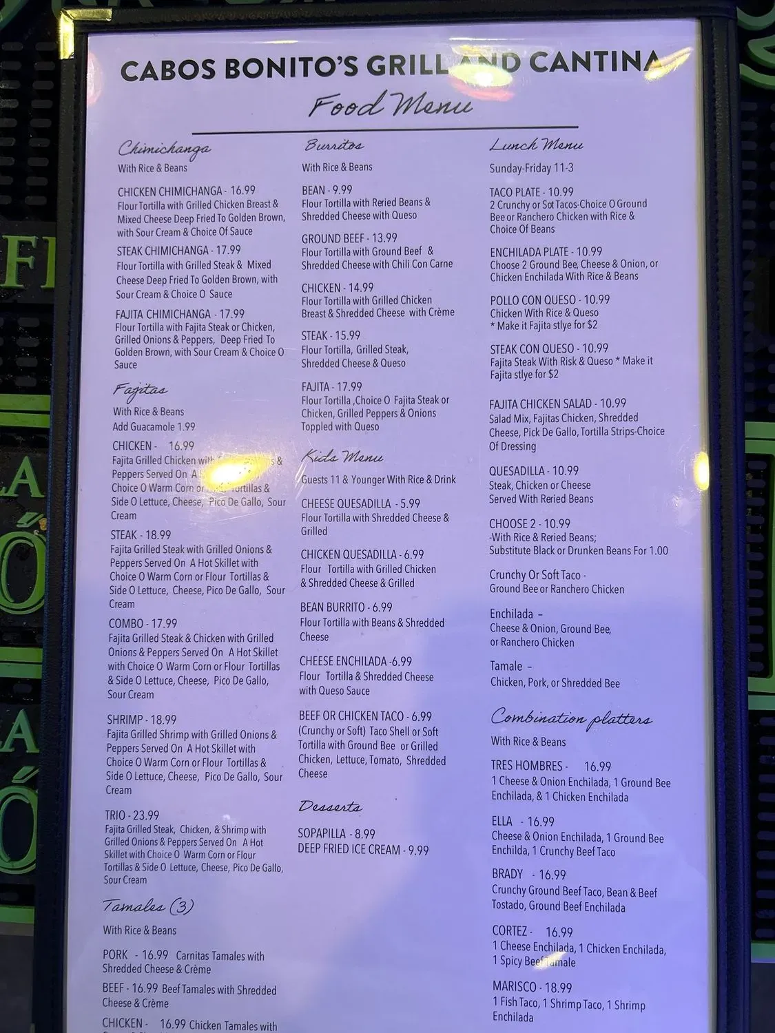 Menu 2