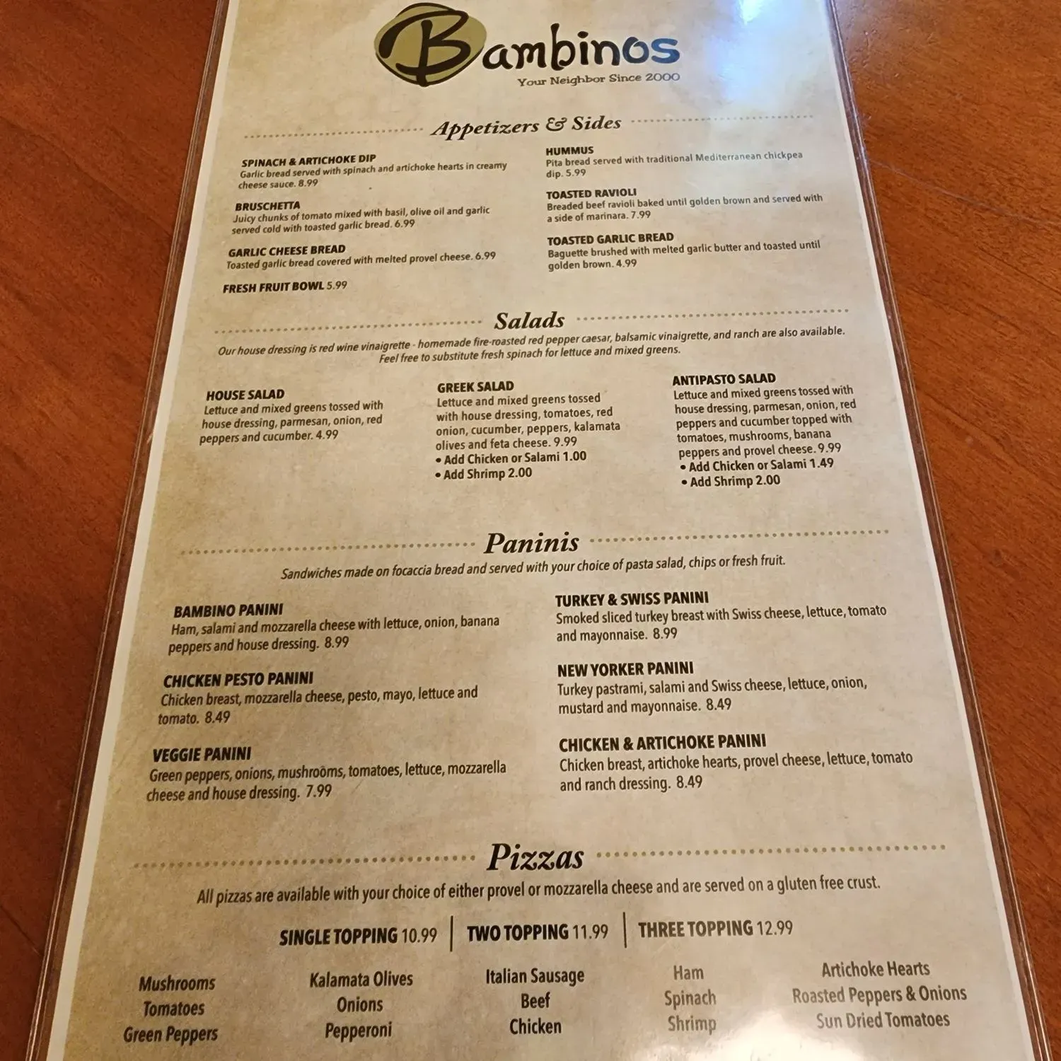 Menu 3