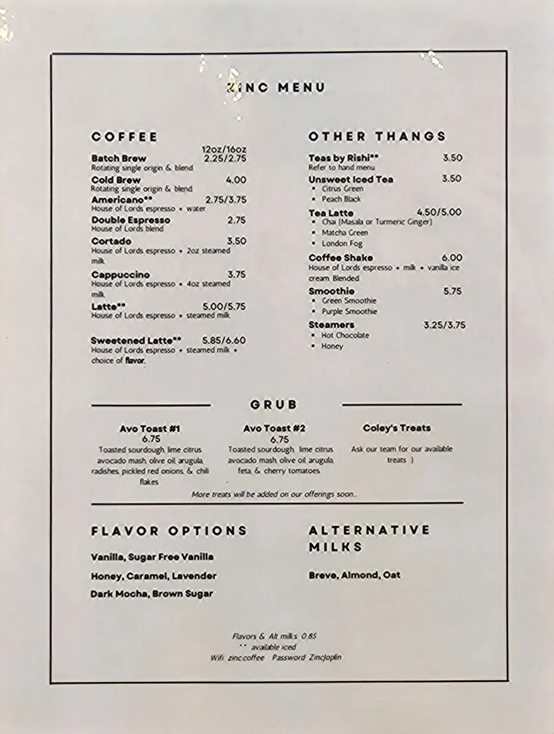 Menu 1