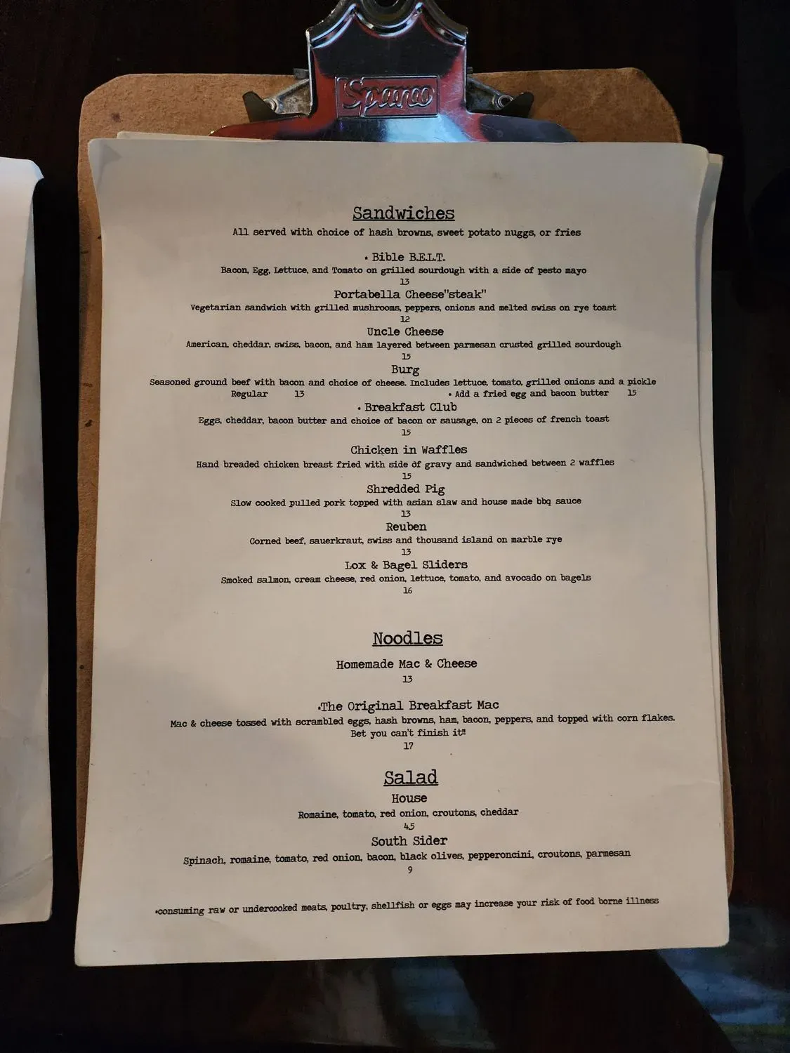 Menu 4