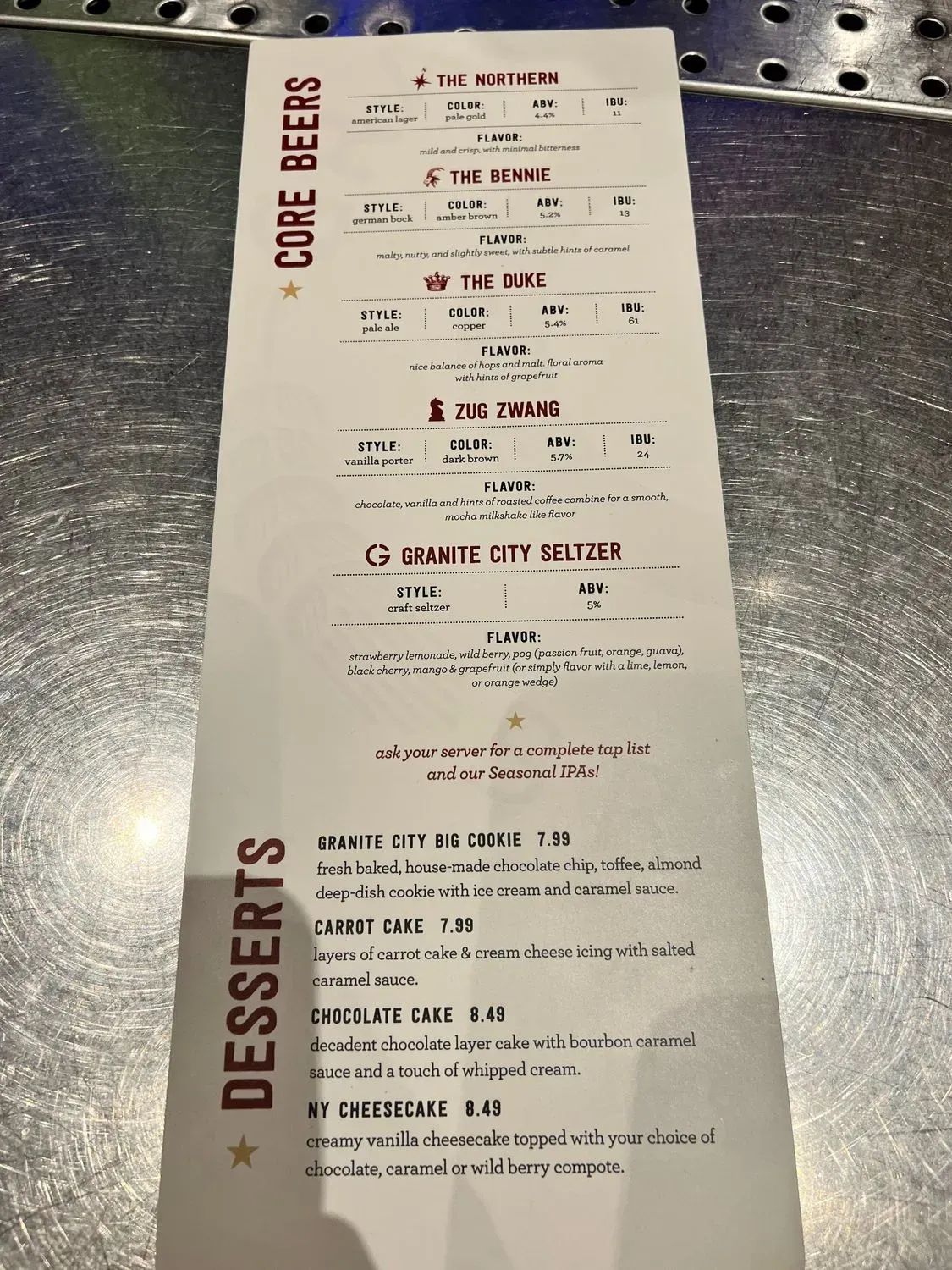 Menu 4