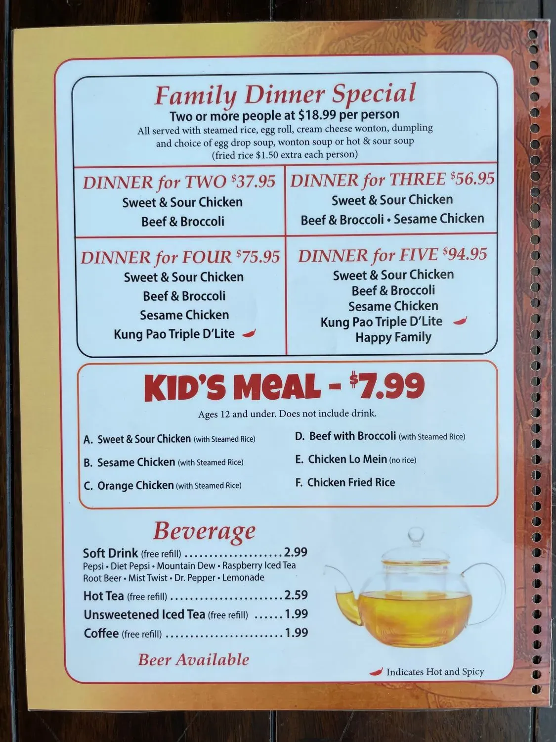 Menu 6