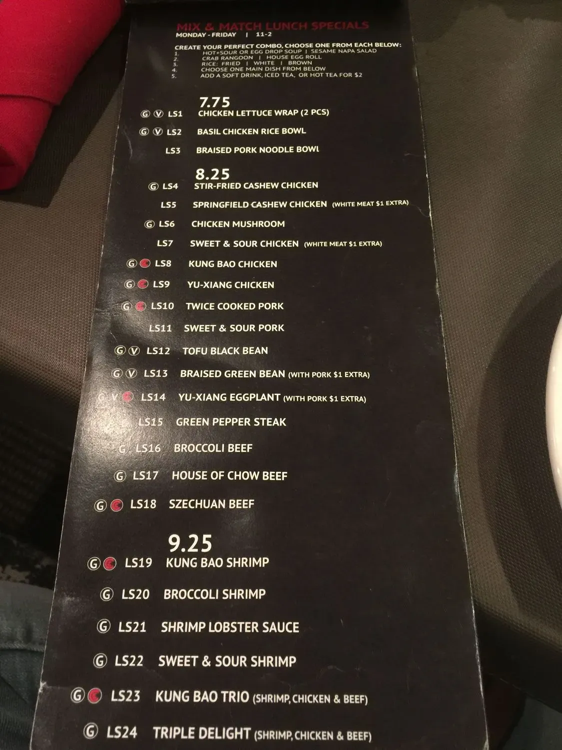 Menu 2