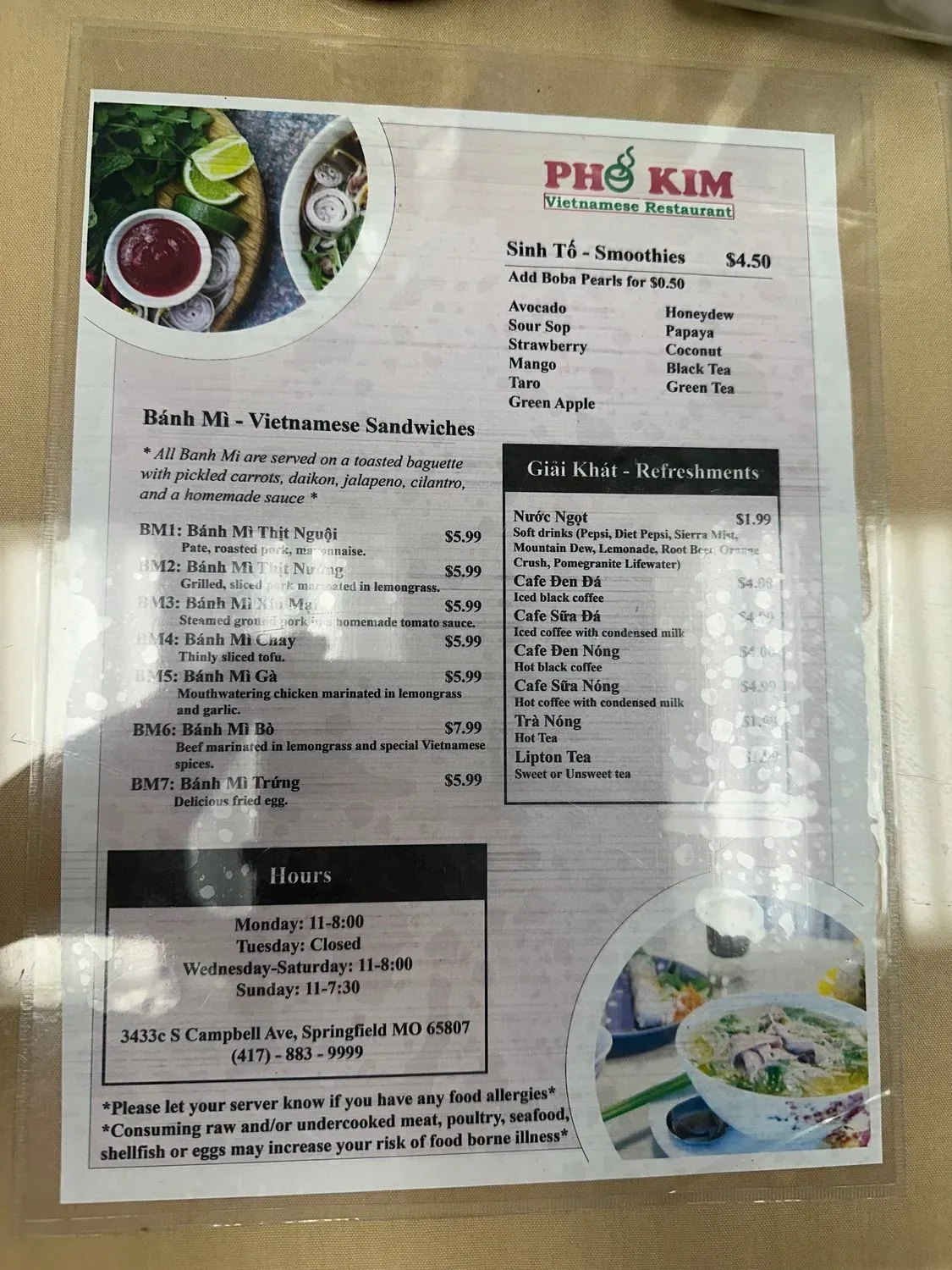 Menu 5