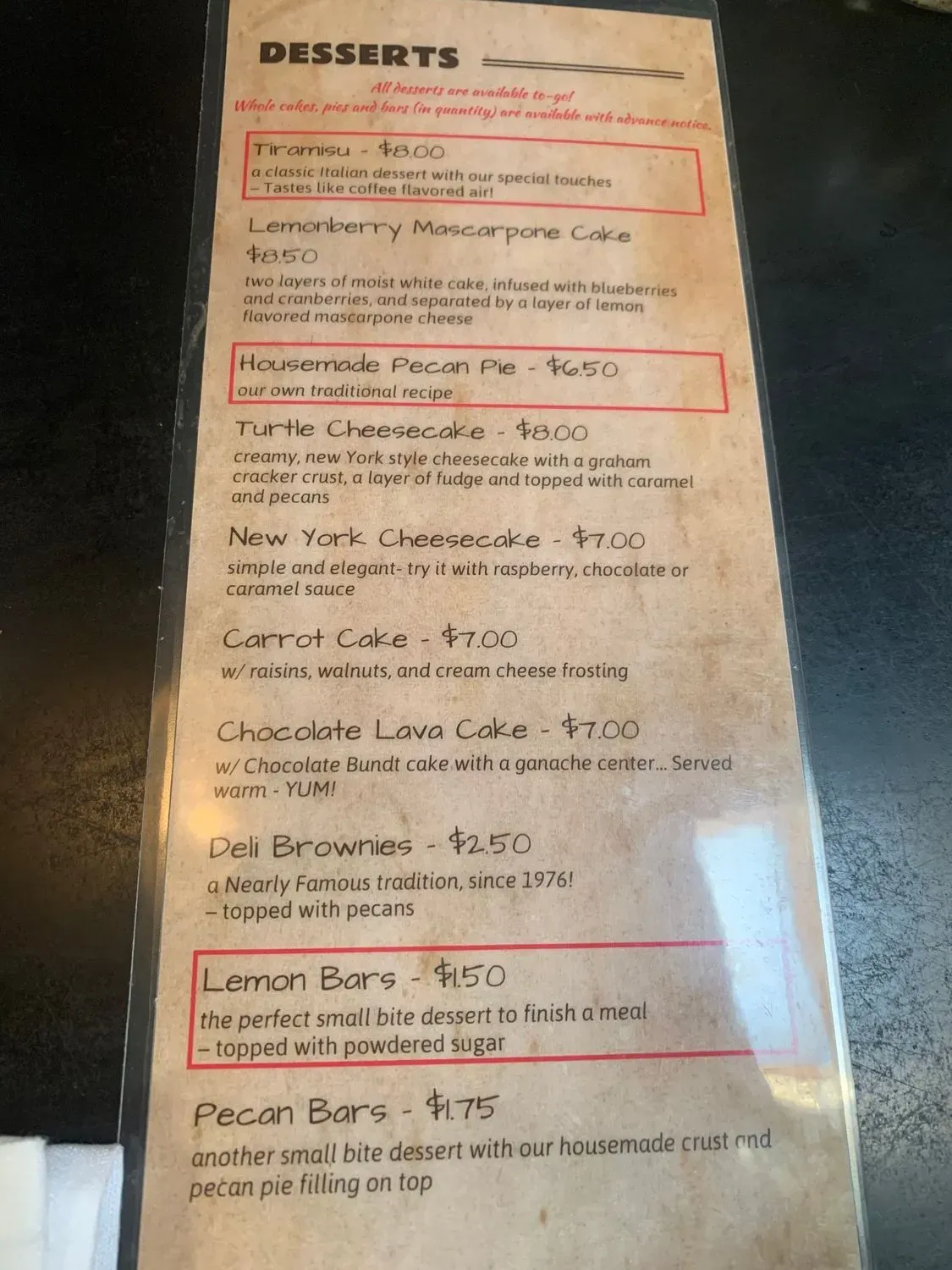 Menu 1