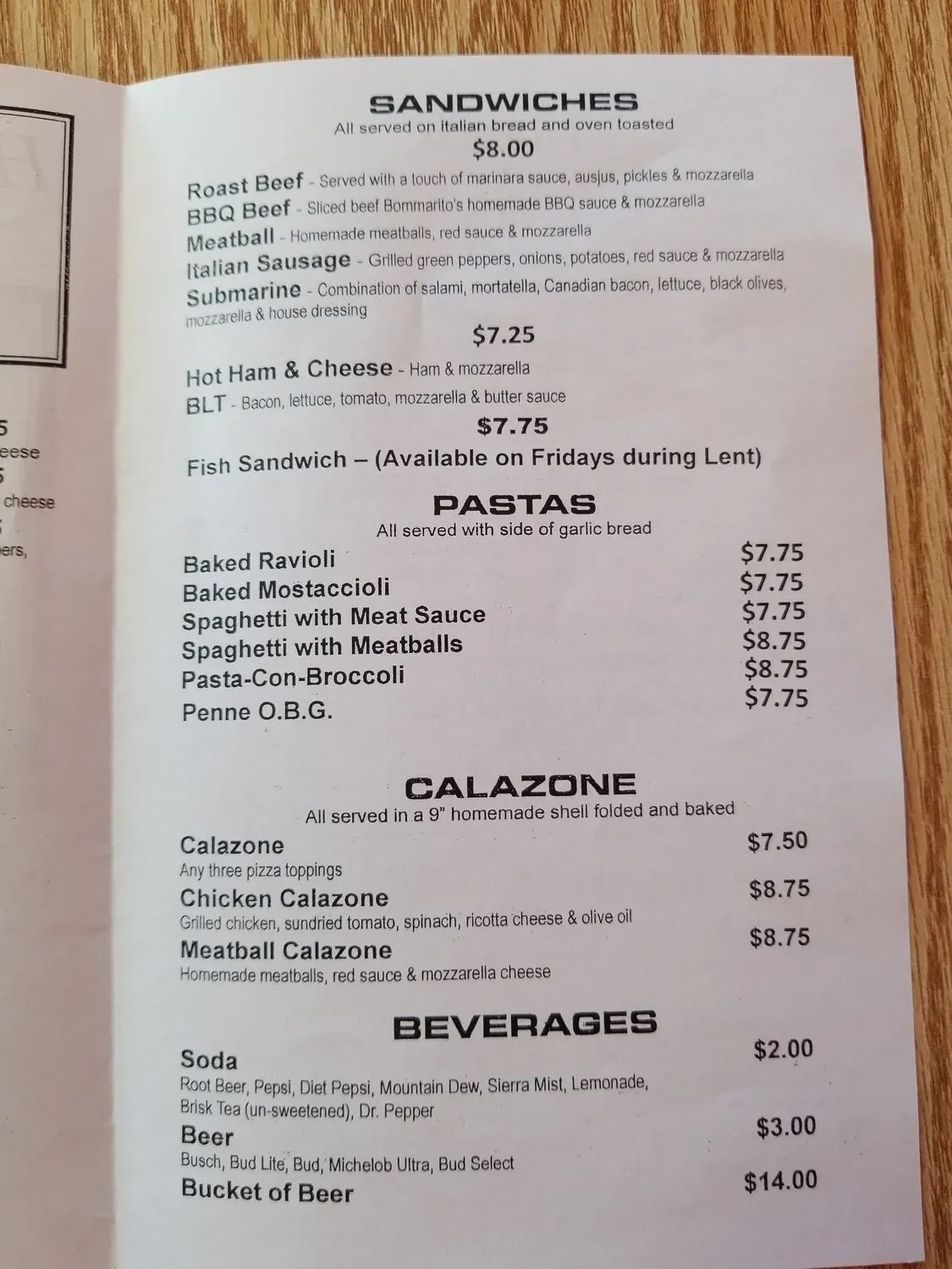 Menu 1