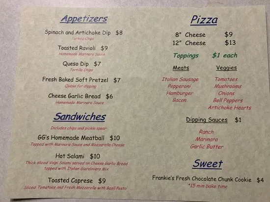 Menu 1