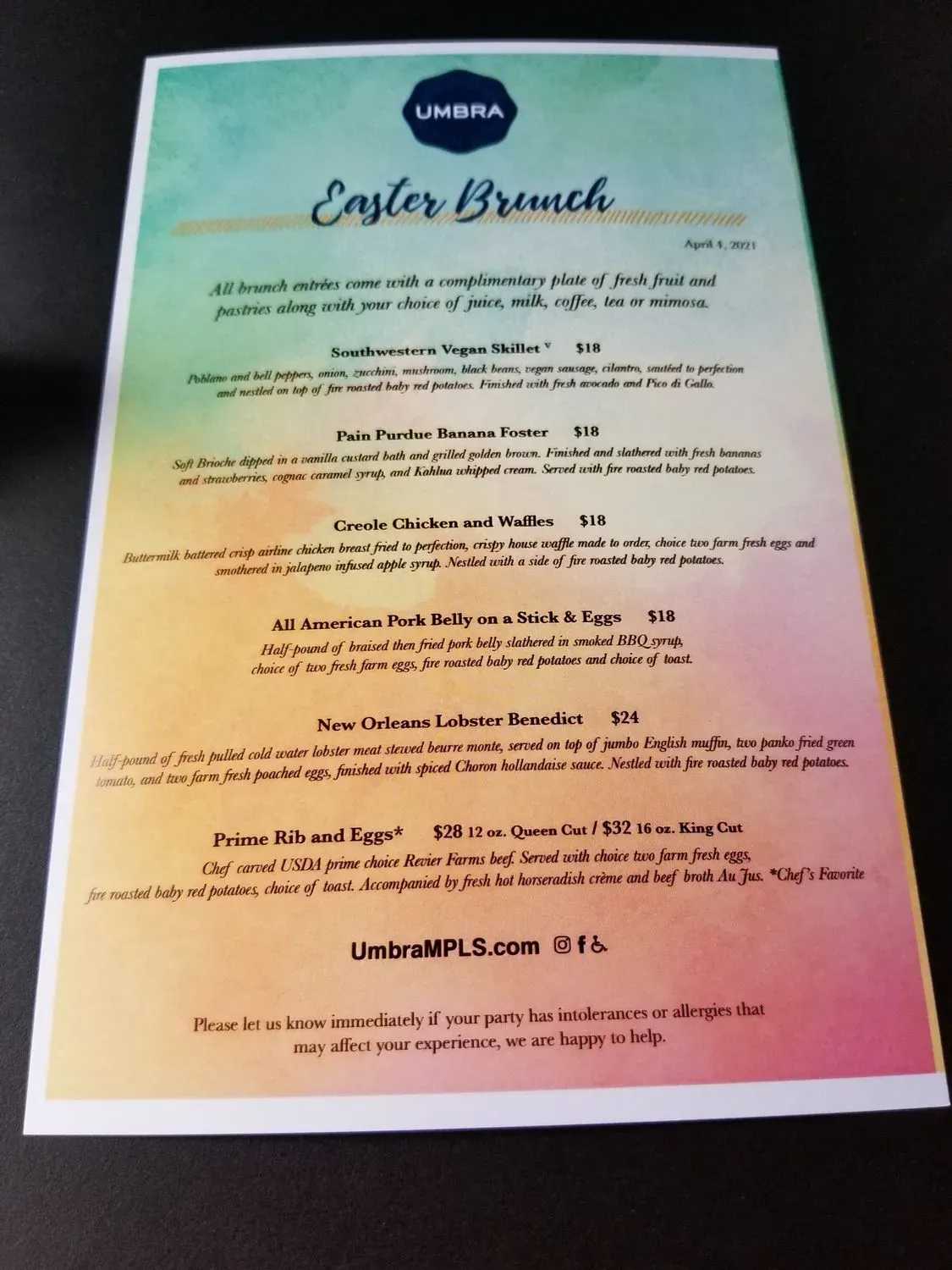 Menu 2