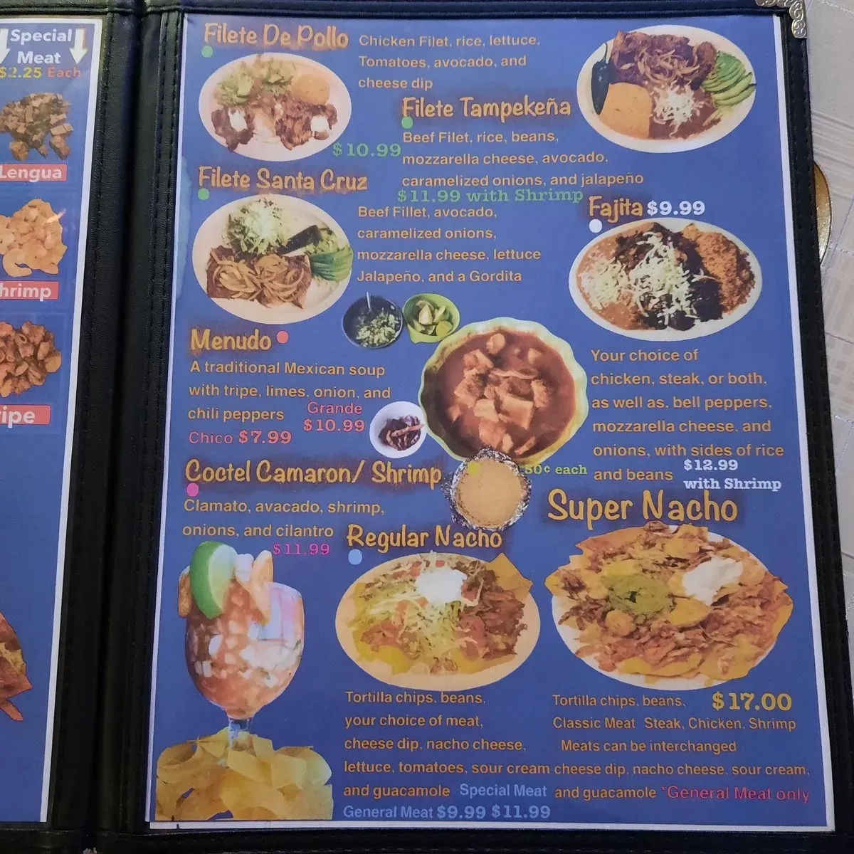 Taqueria Santa Cruz LLC Menu Sedalia MO Checkle