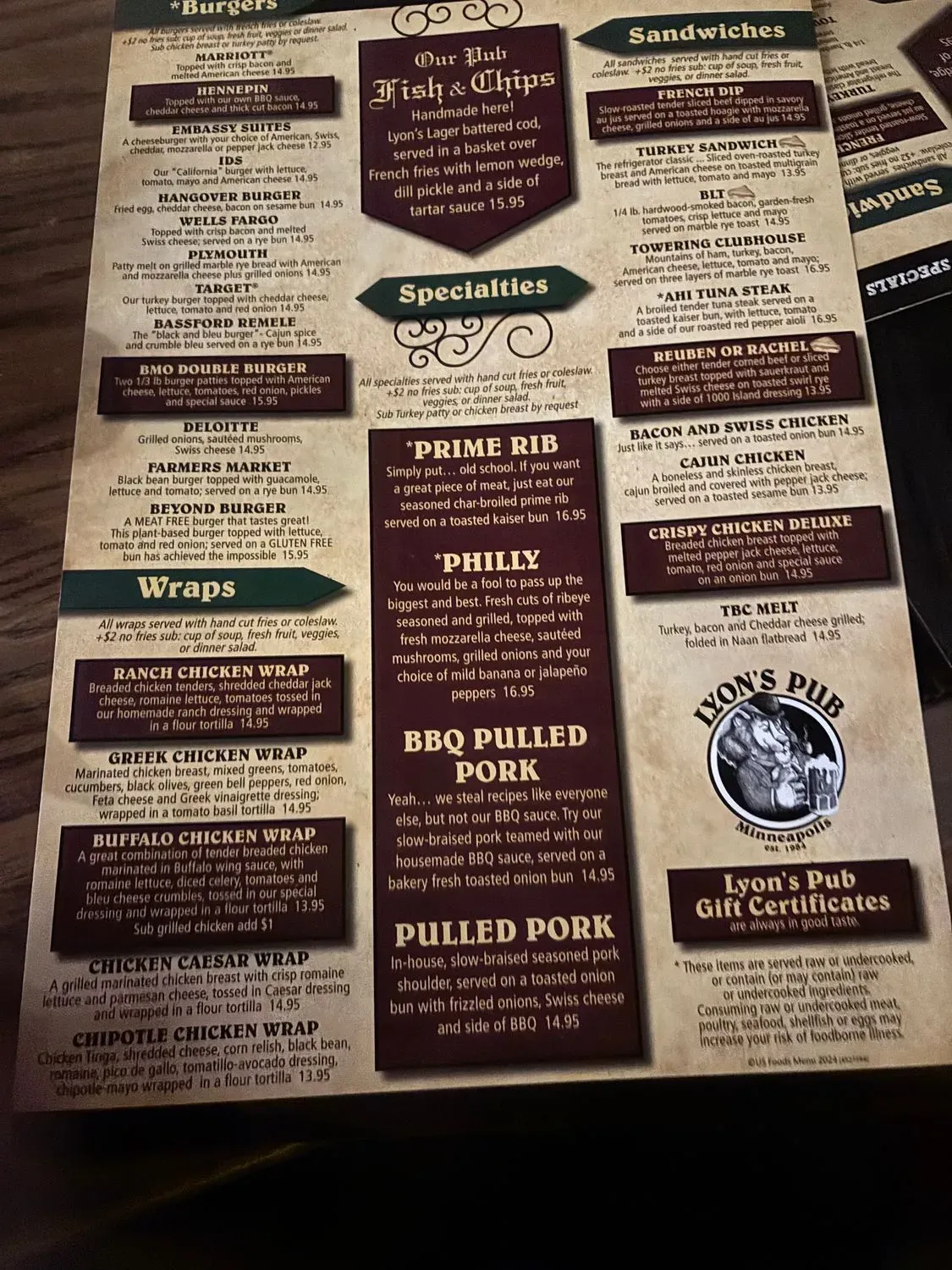 Menu 4