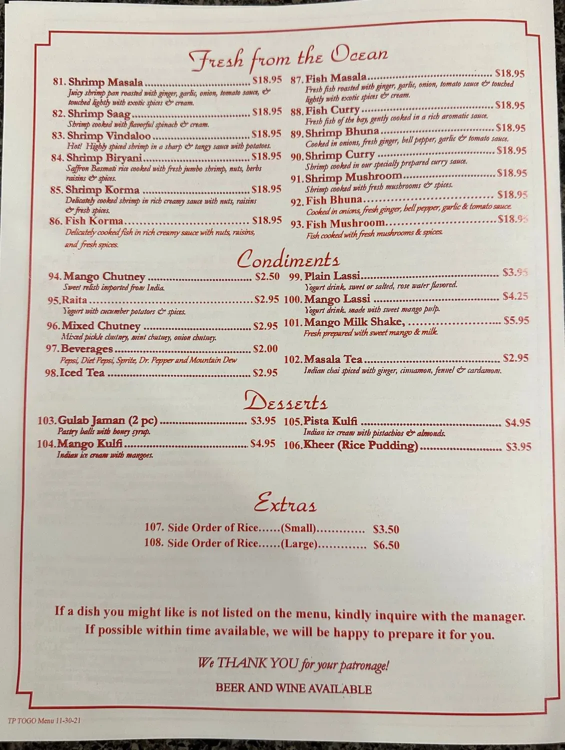 Menu 1