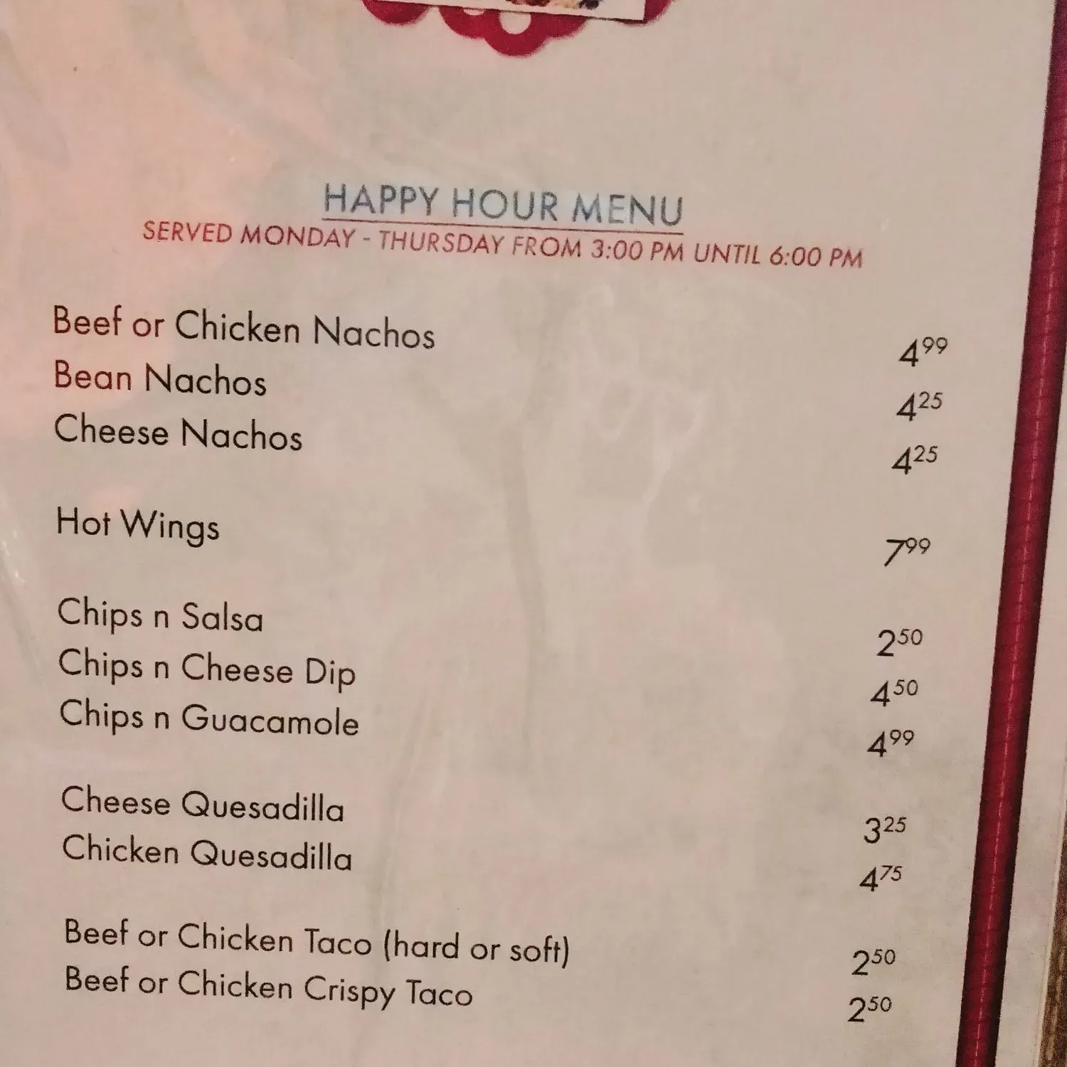 Menu 2