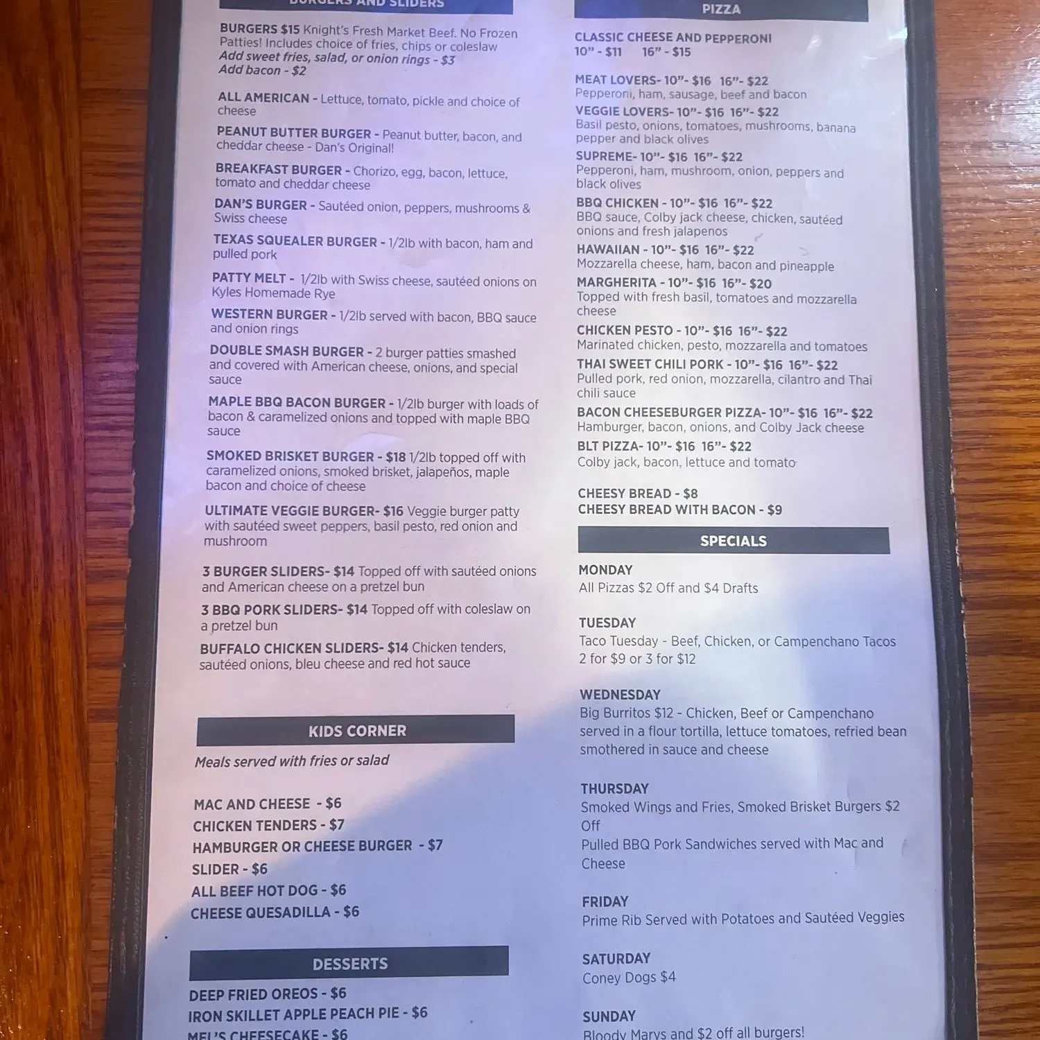 Menu 2