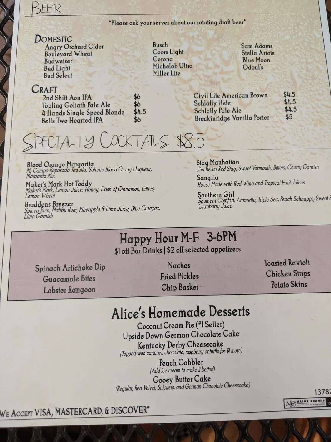 Menu 2