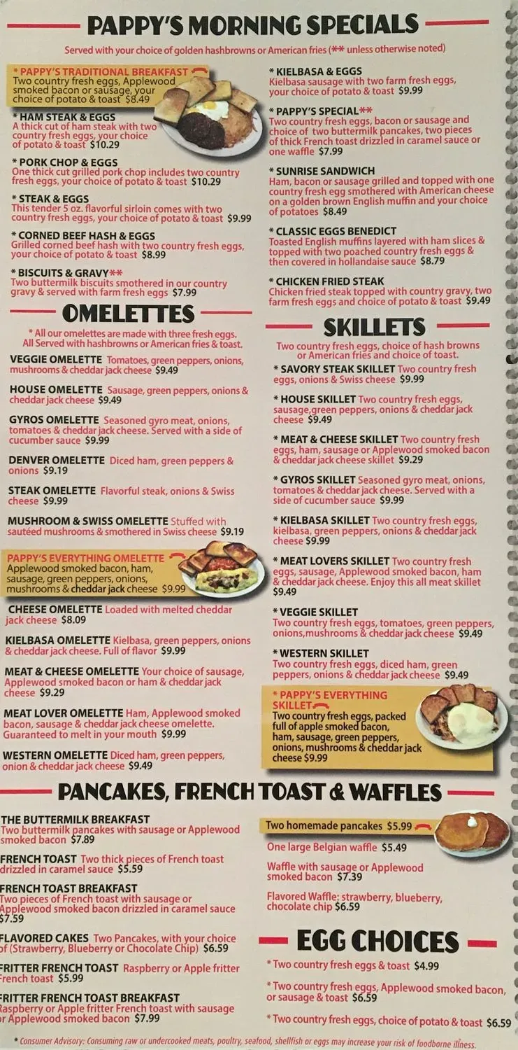 Pappy's Cafe & Tavern Menu - Updated October 2025