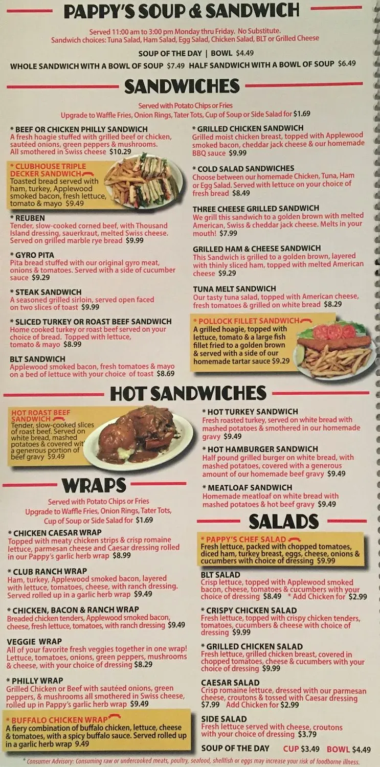 Pappy's Cafe & Tavern Menu - Updated October 2025