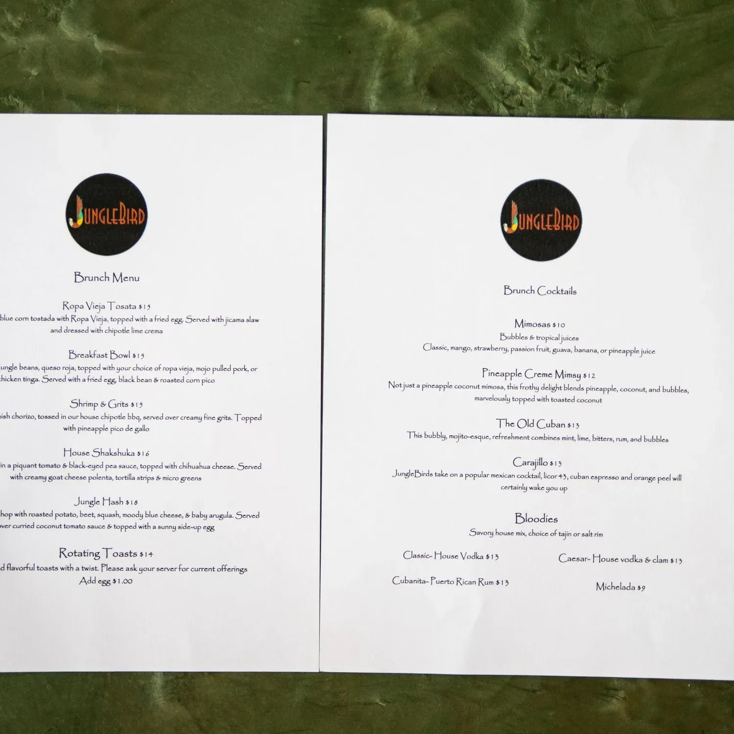 Menu 2