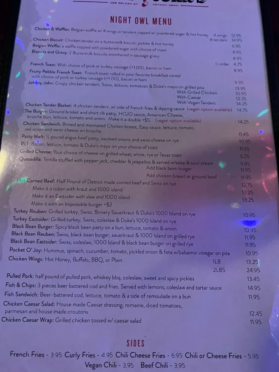 Menu 4