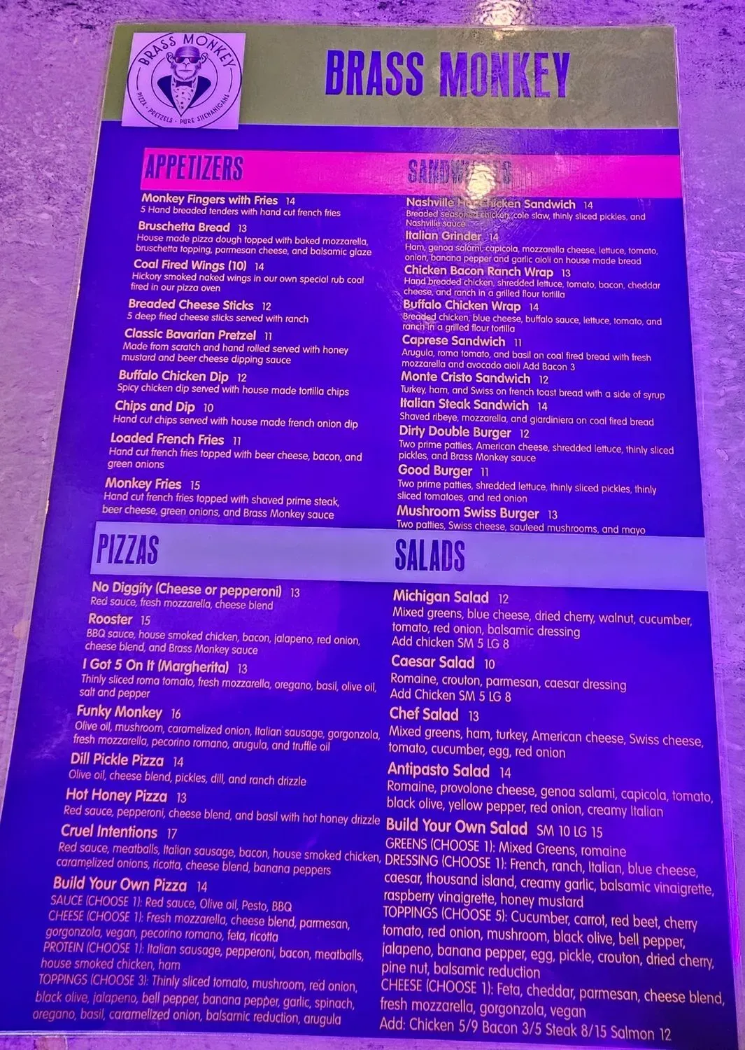 Menu 2