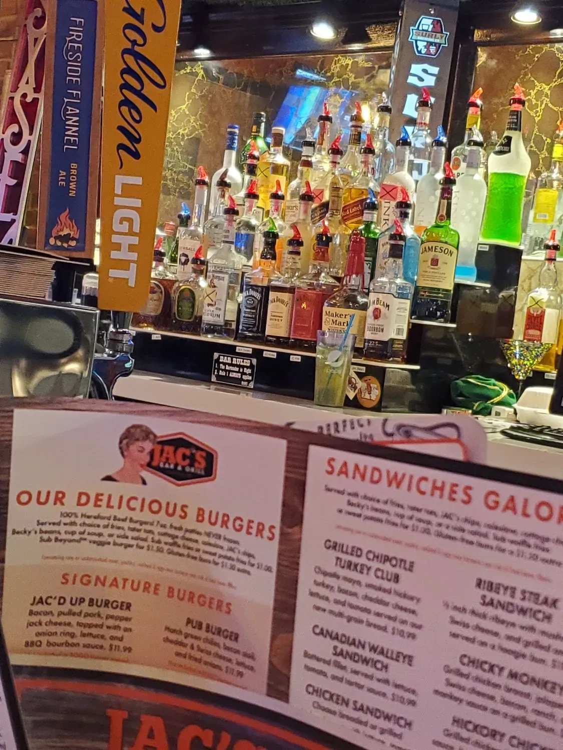 Jac's Bar & Grill Menu - Updated October 2025
