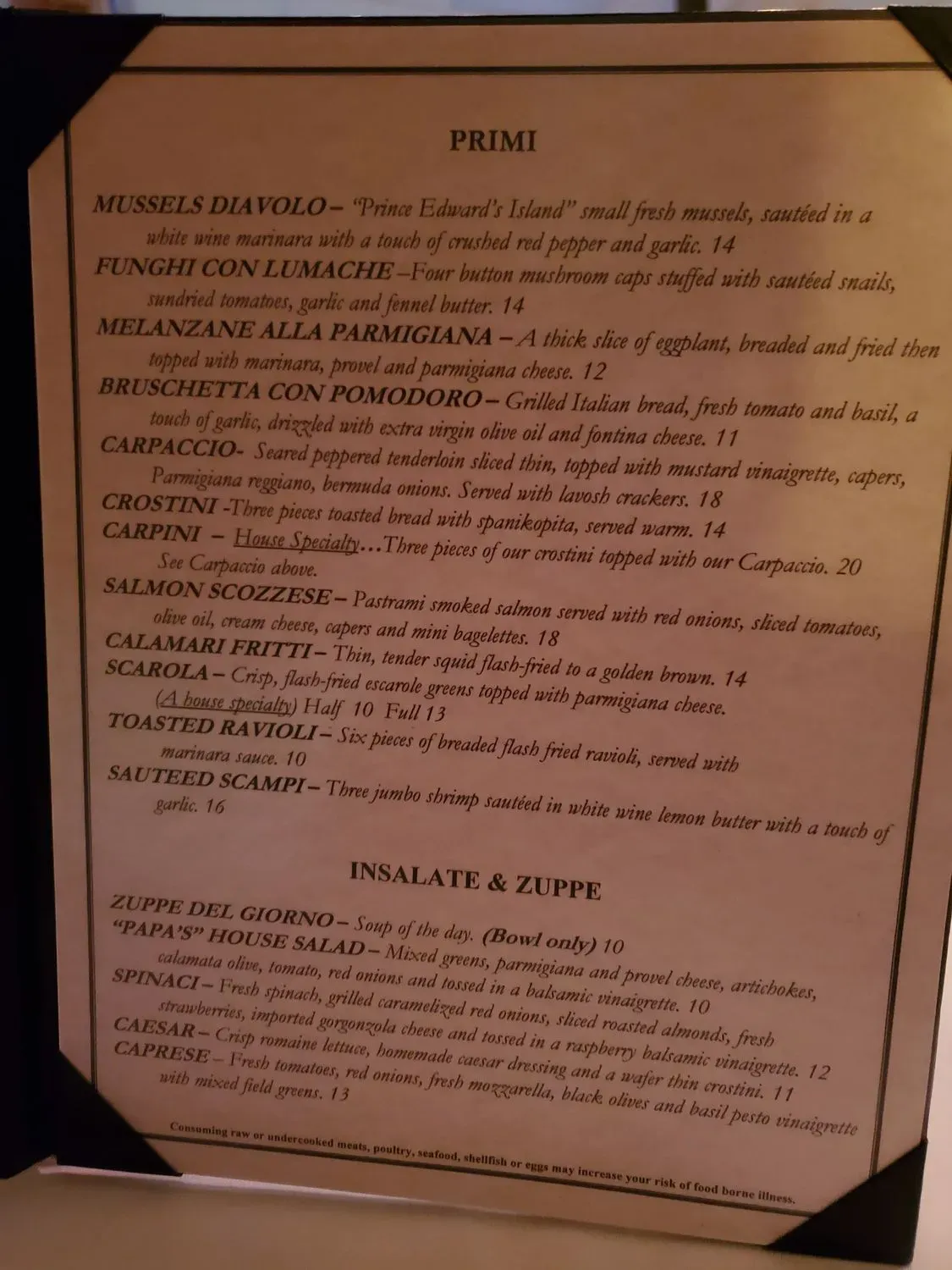 Menu 5