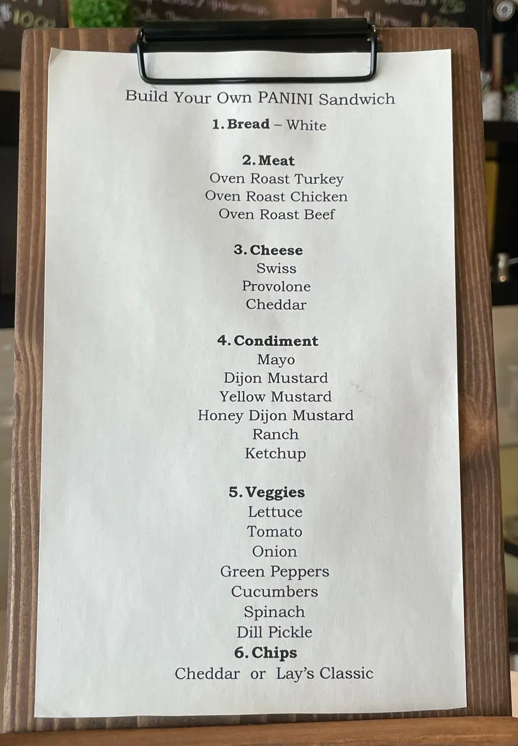 Menu 5