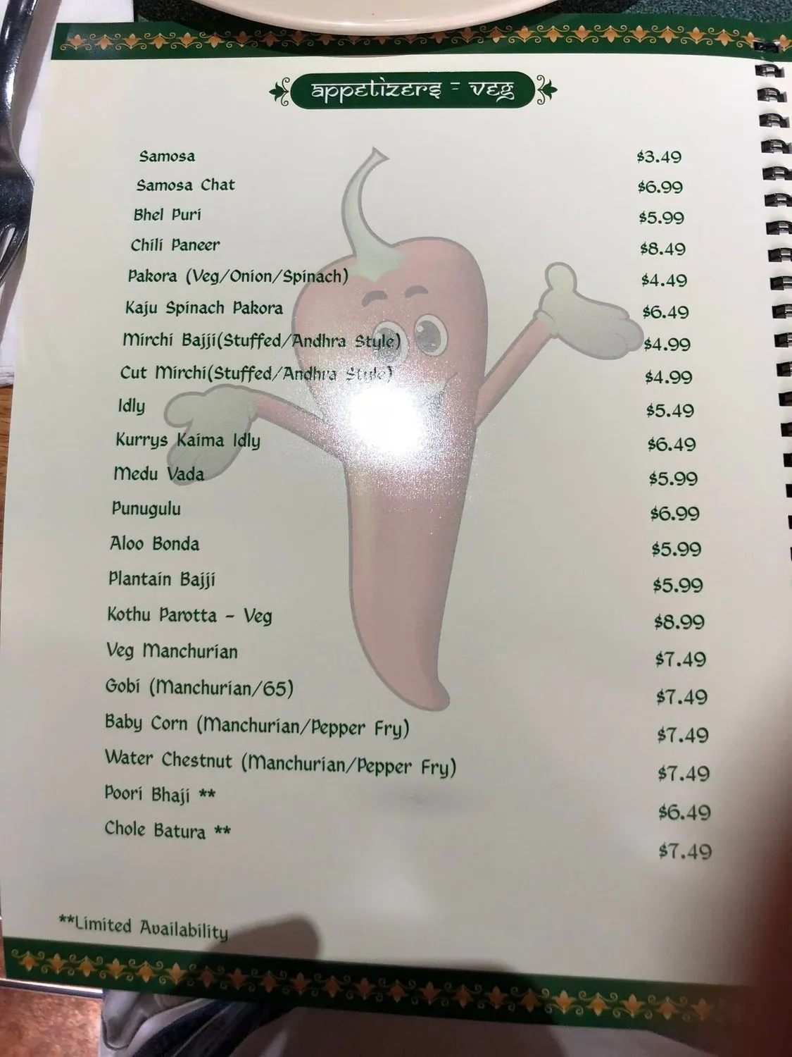 Menu 5