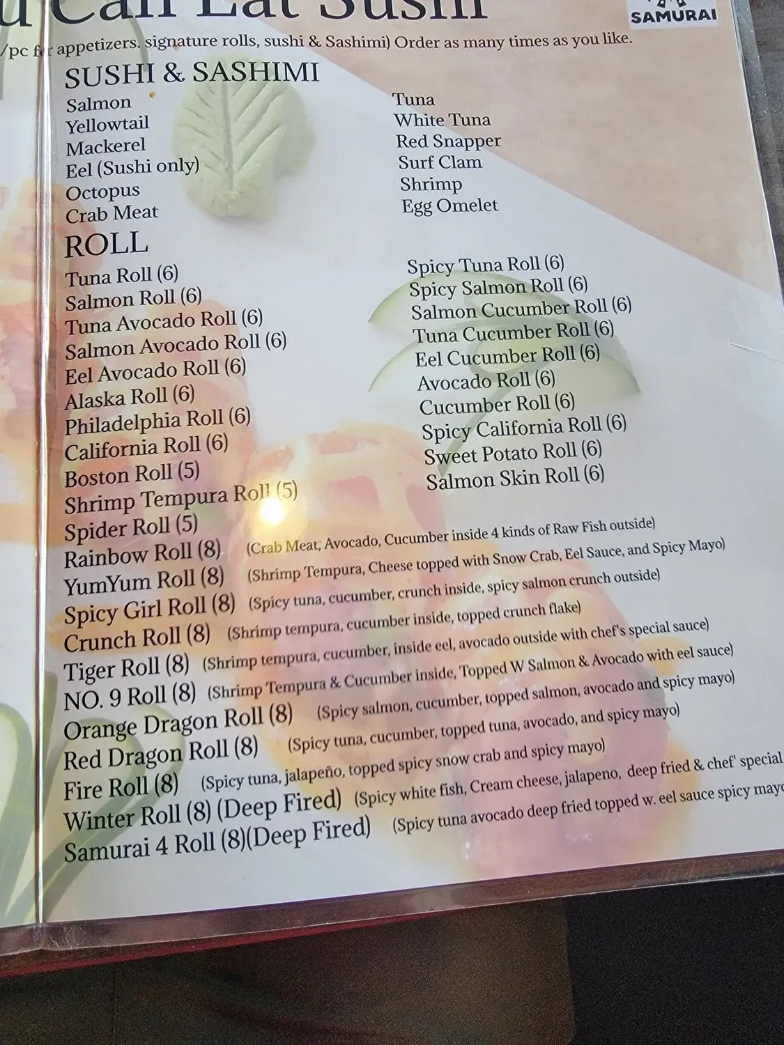 Menu 6