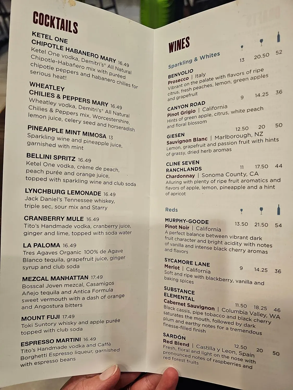 Menu 1