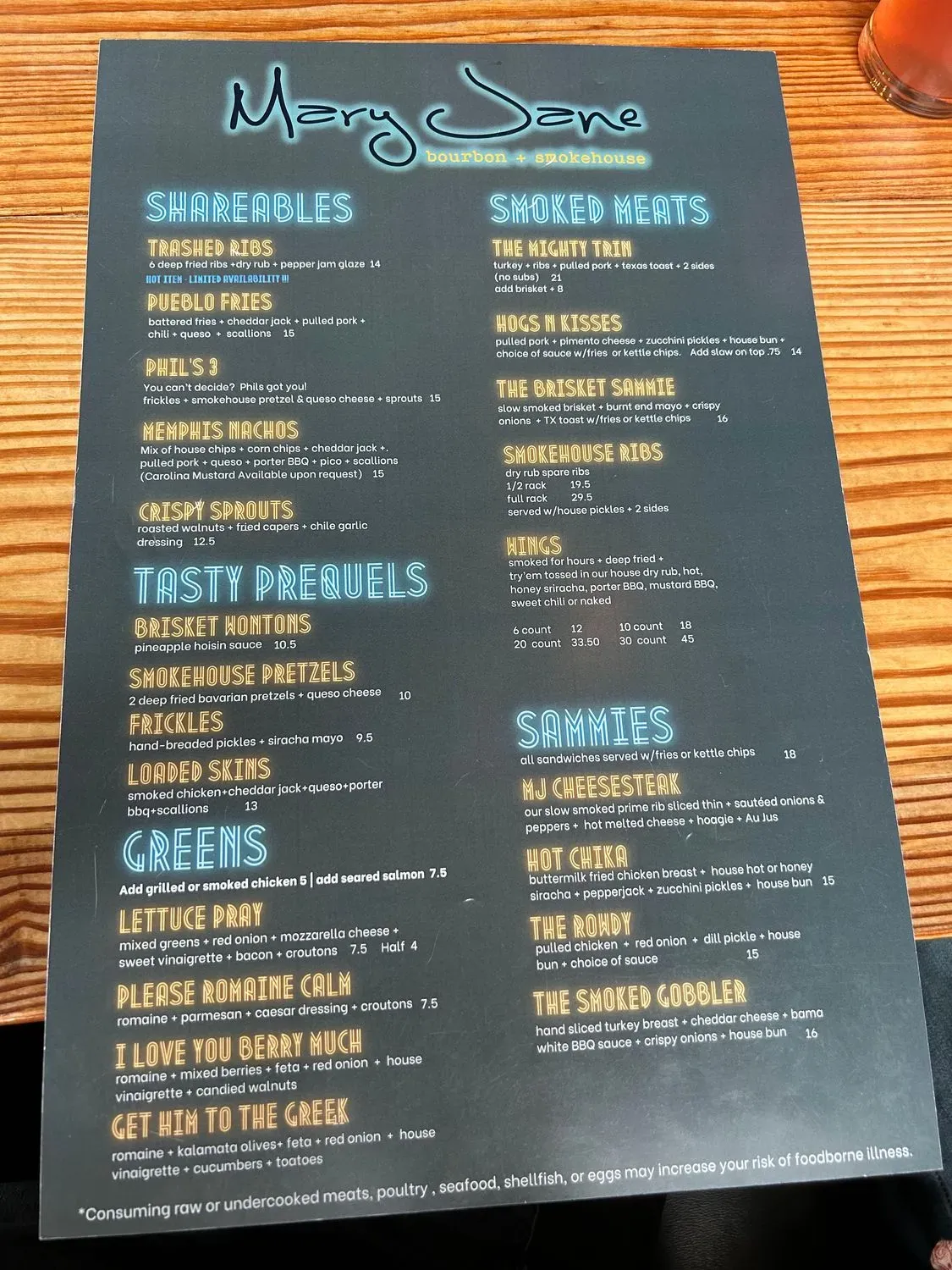 Menu 5