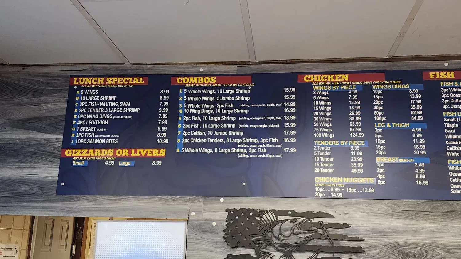 Seahouse Fish & Chicken - Fried Chicken and fresh fish Menu - Updated ...