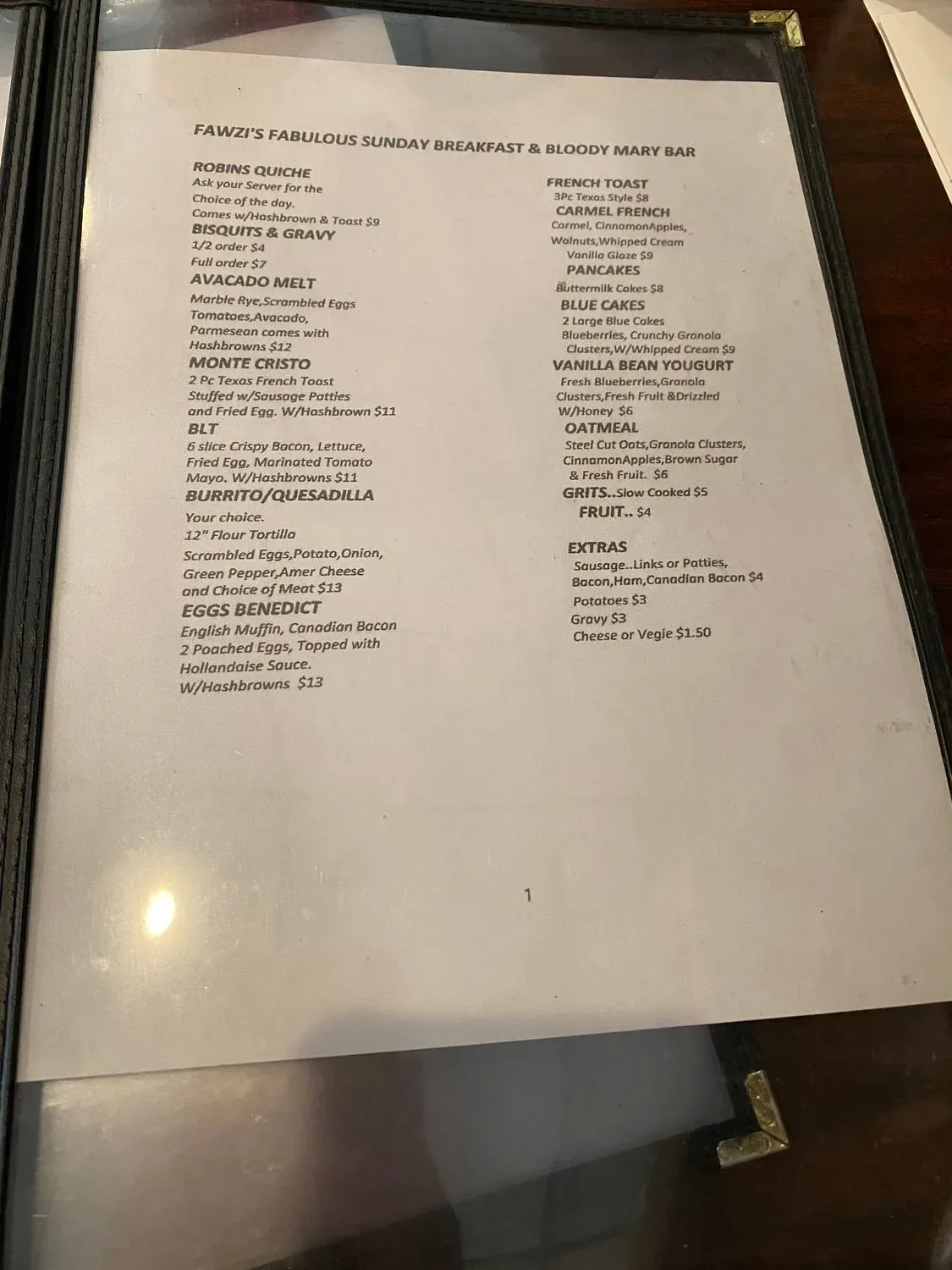 Menu 1