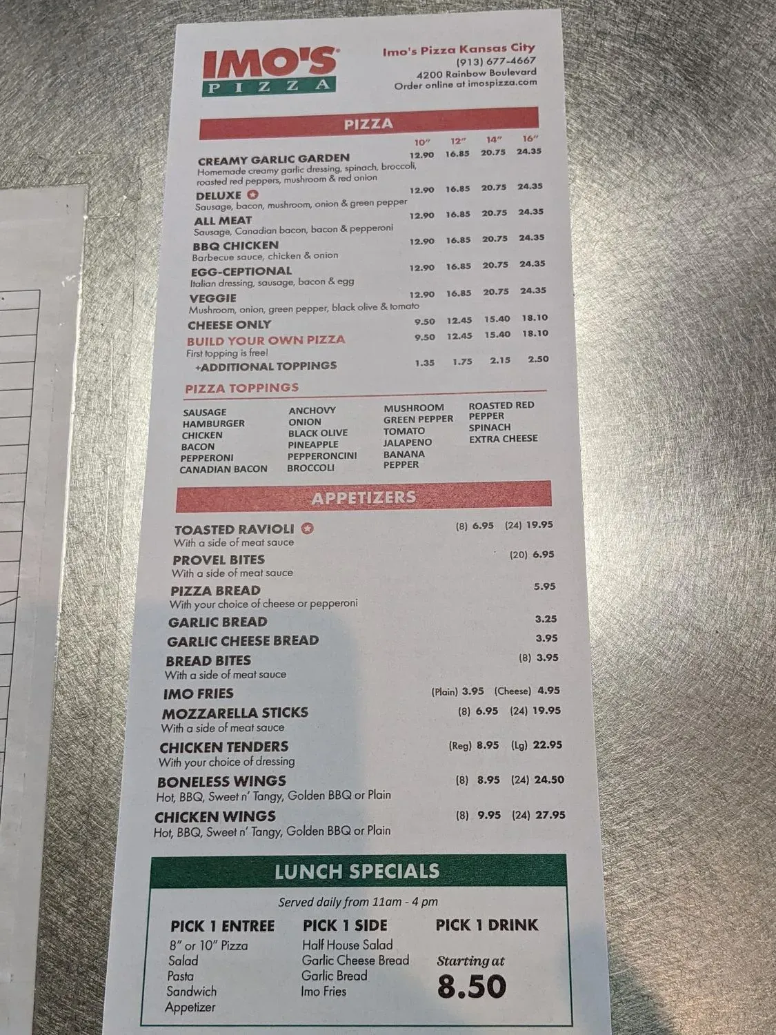 Menu 2