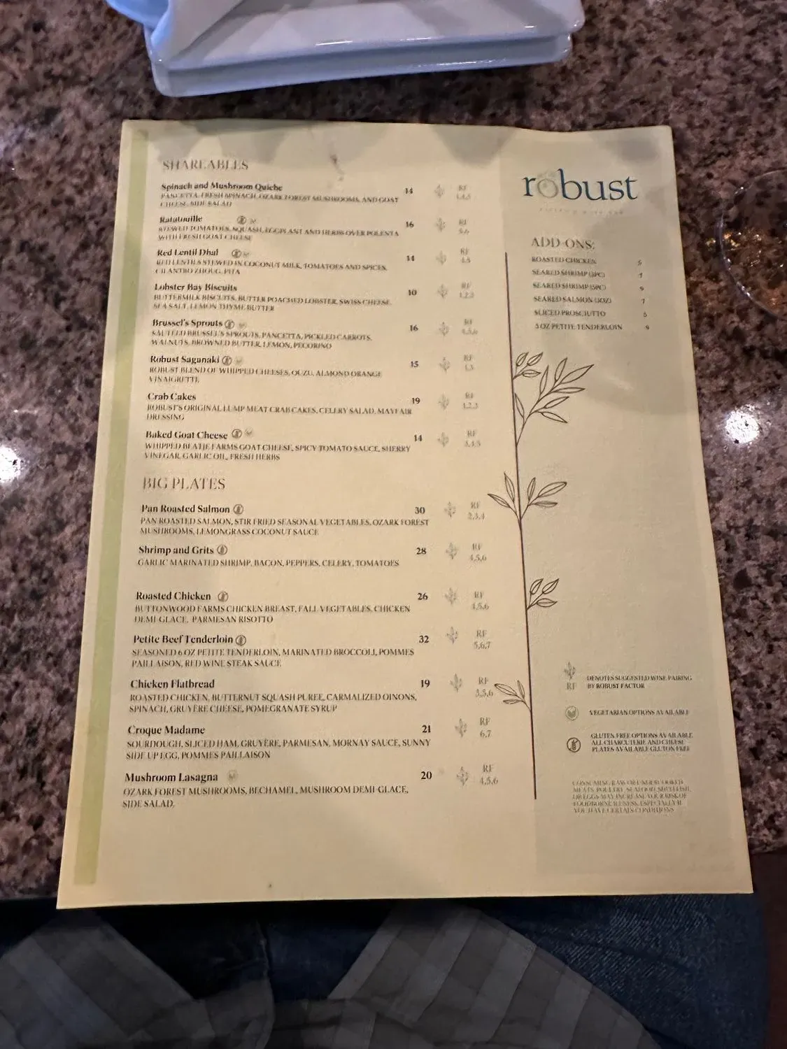 Menu 5