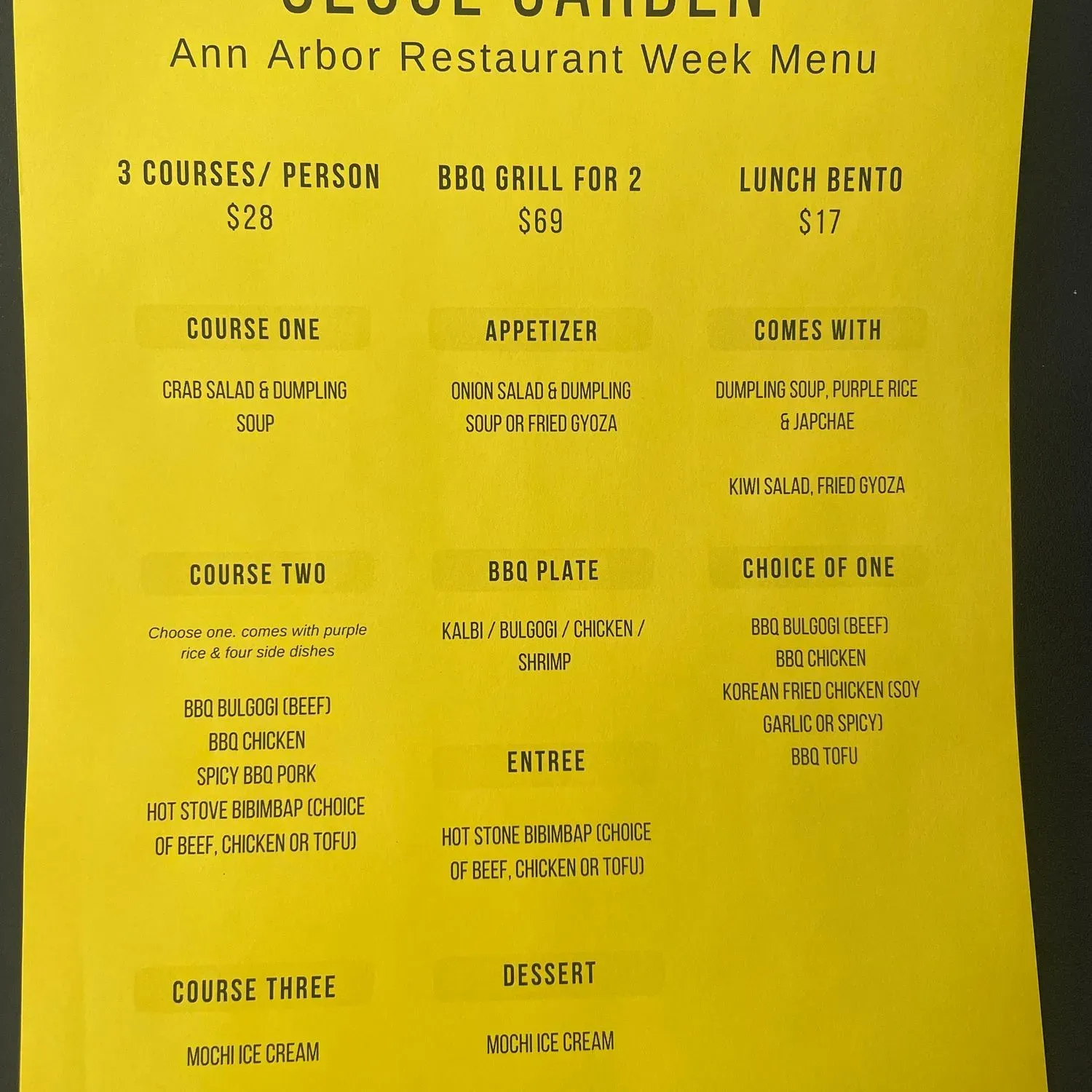 Menu 2