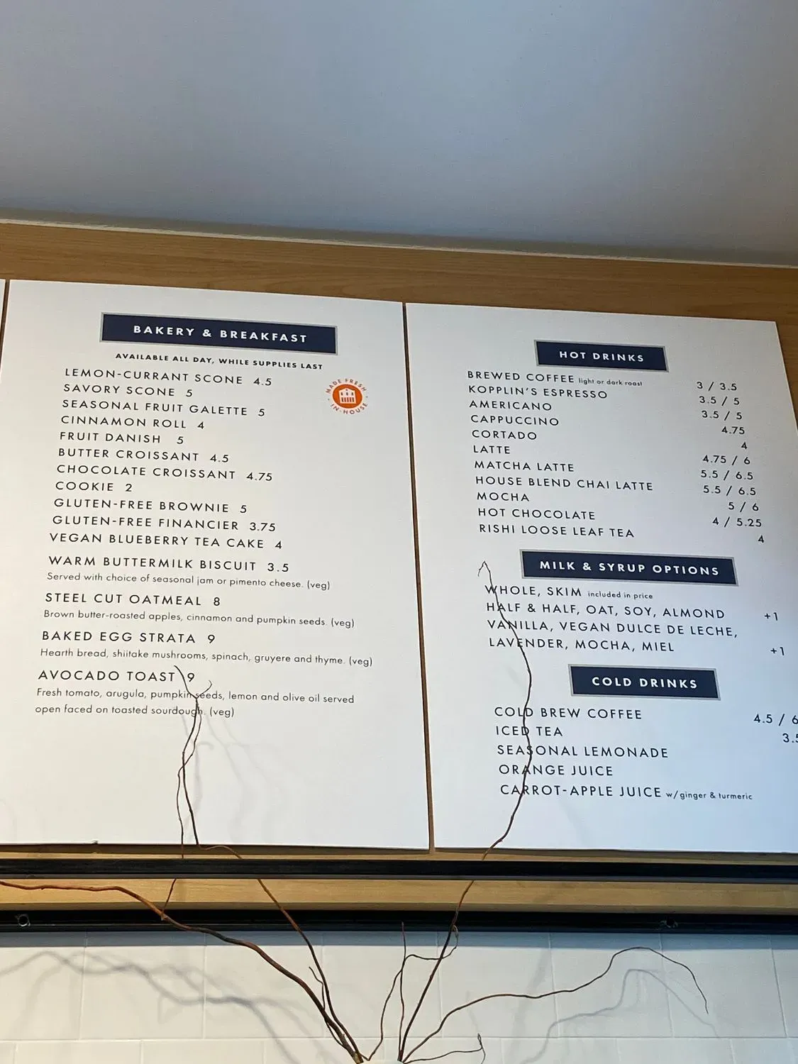 Menu 2