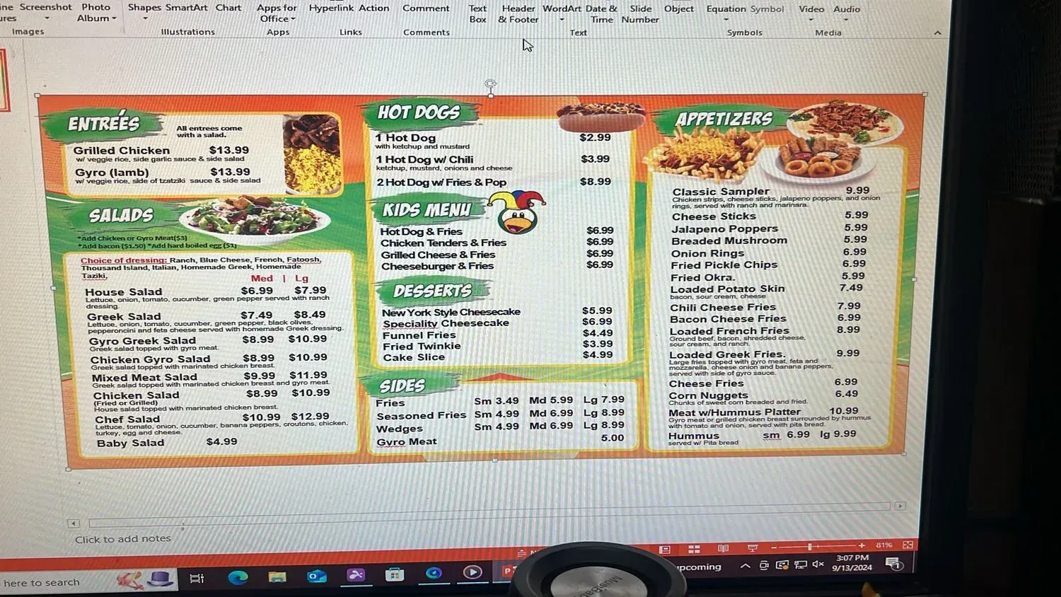 Menu 2