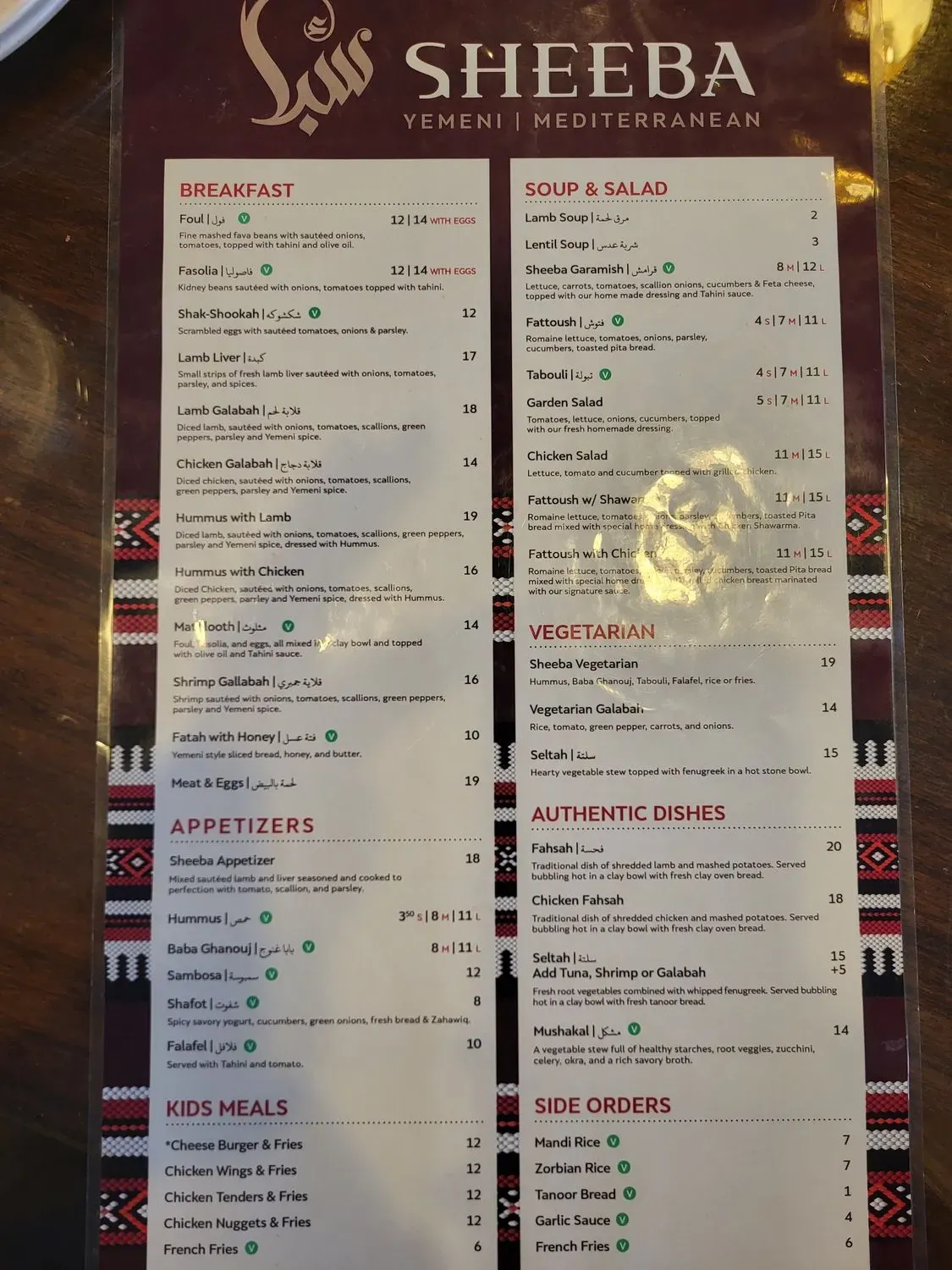 Menu 1