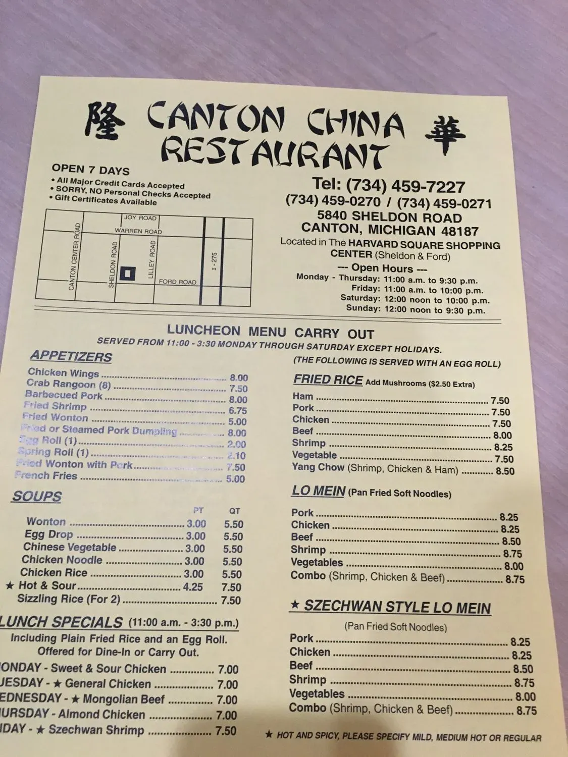 Menu 1