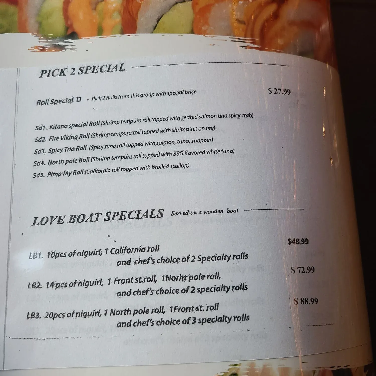 Menu 2