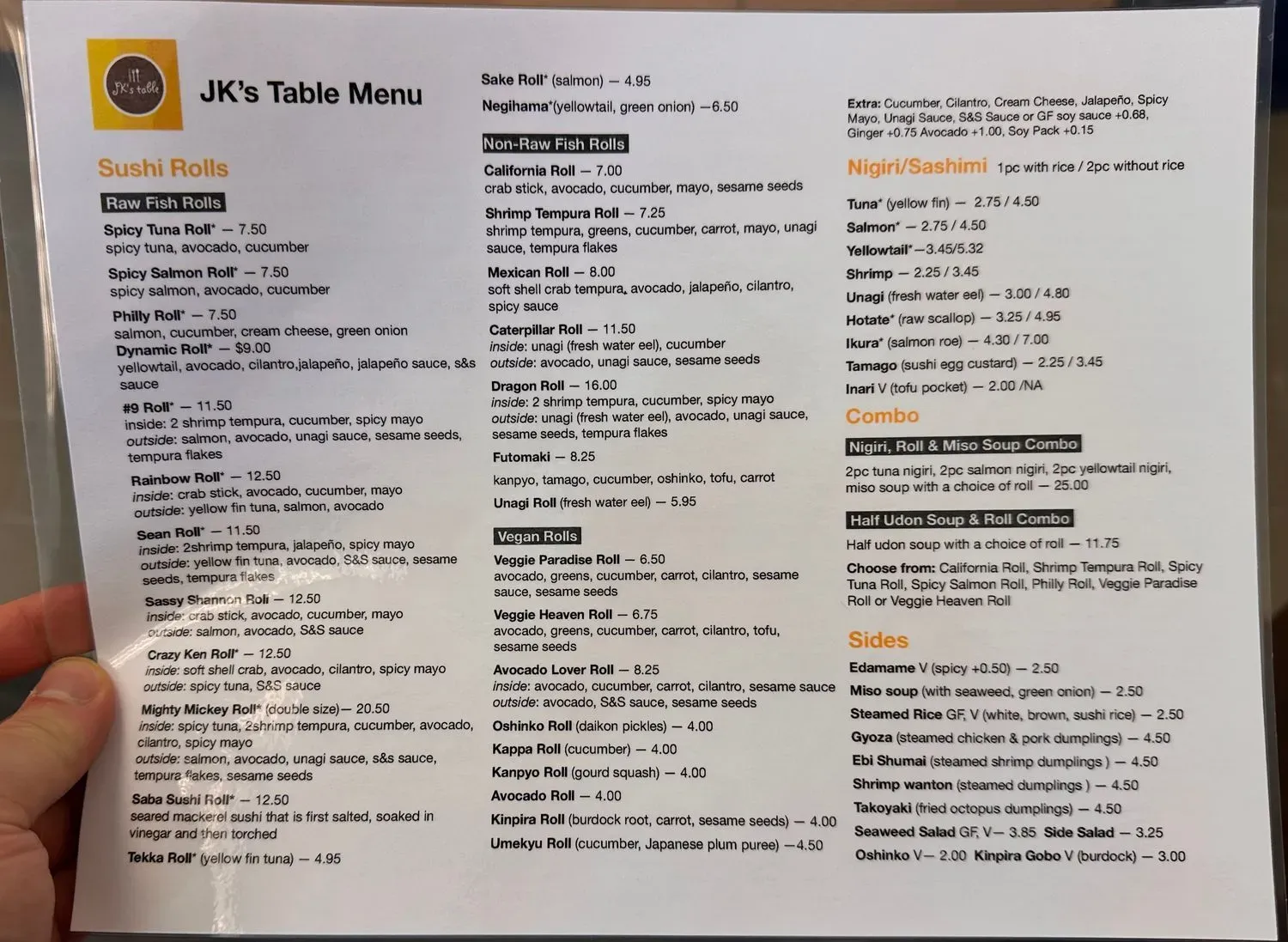 Menu 1