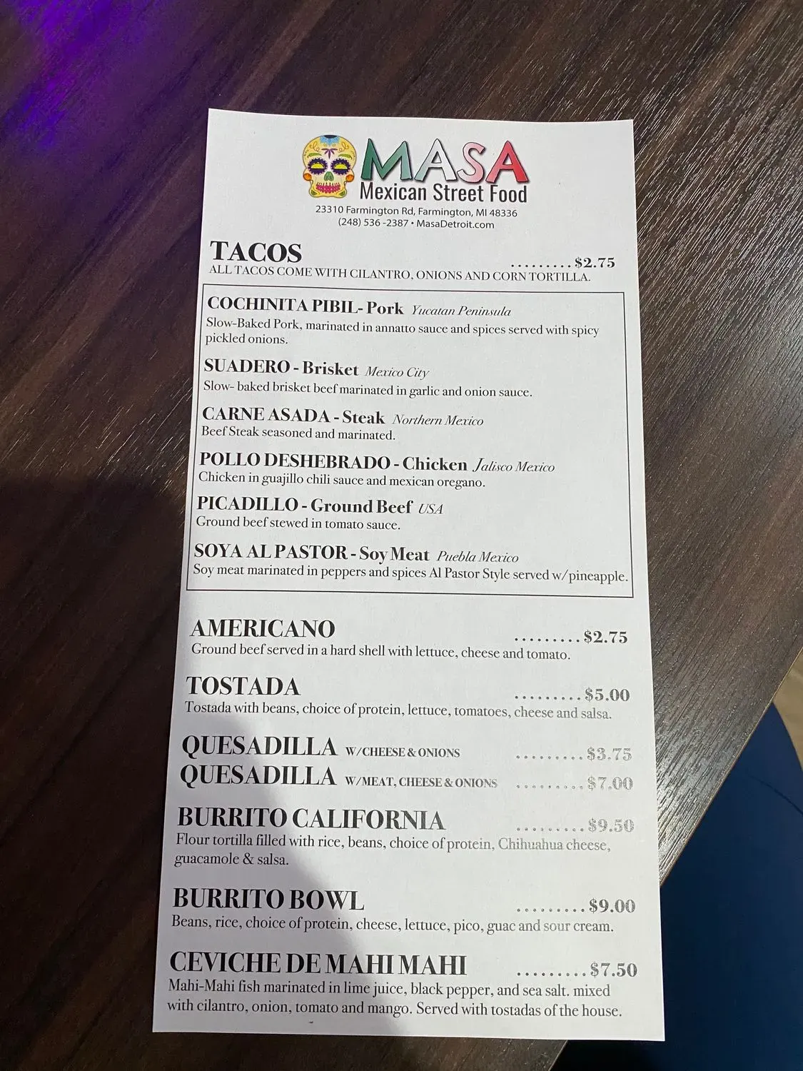 Menu 4