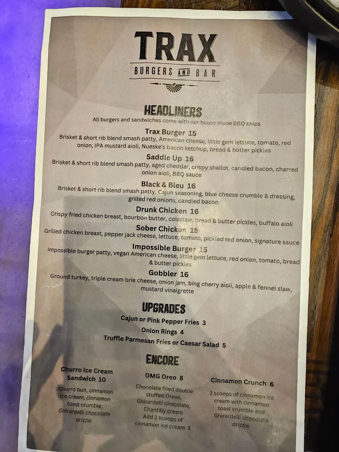 Menu 5