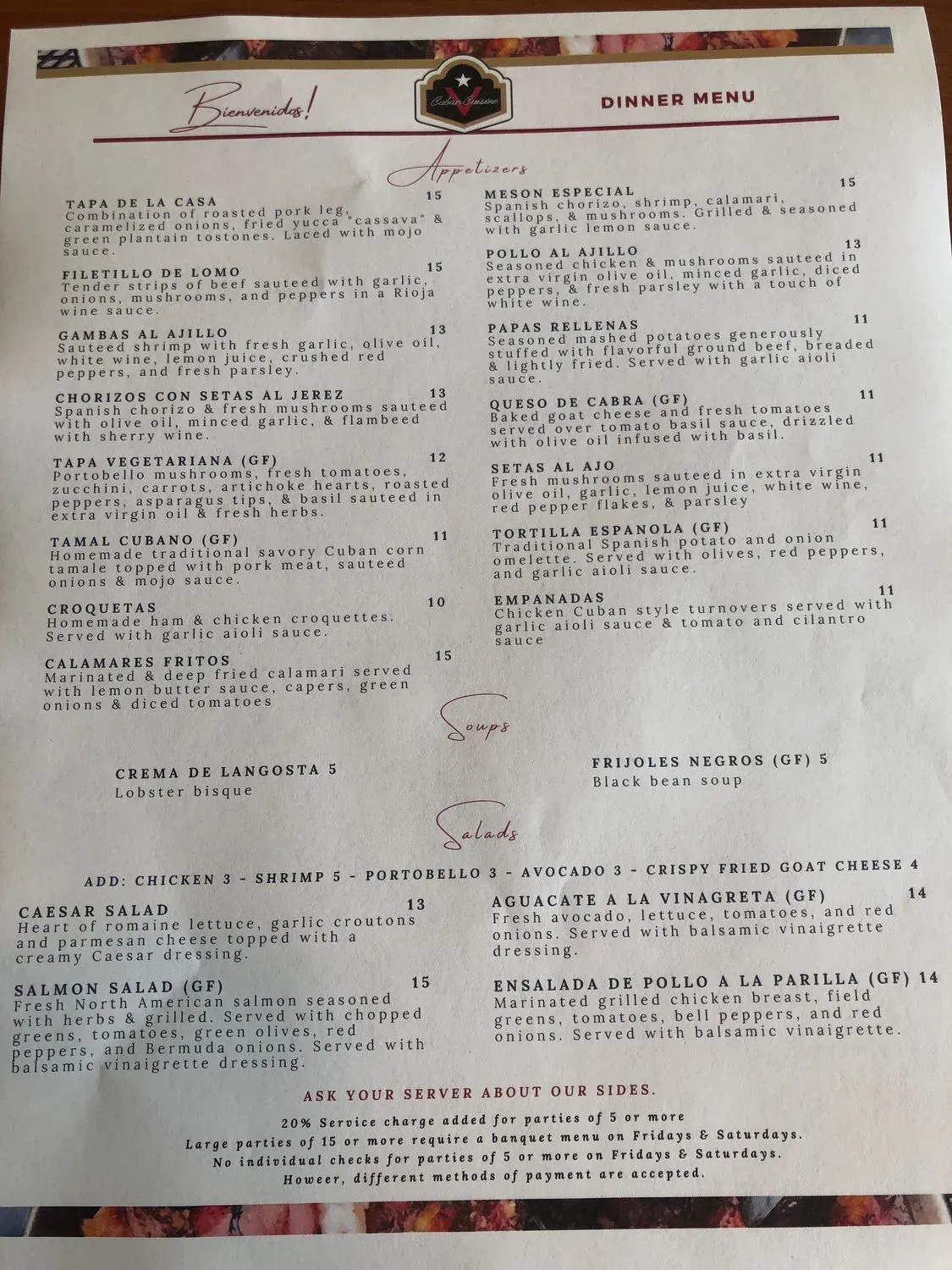 Menu 2