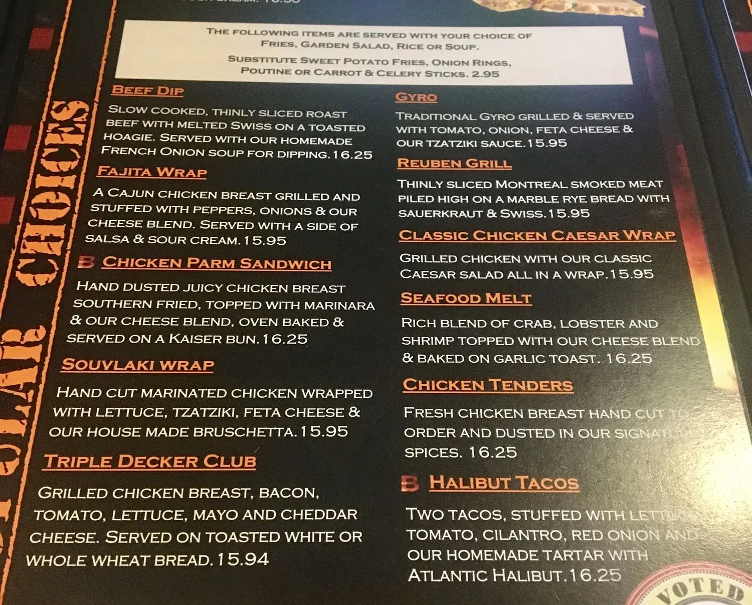 Menu 6