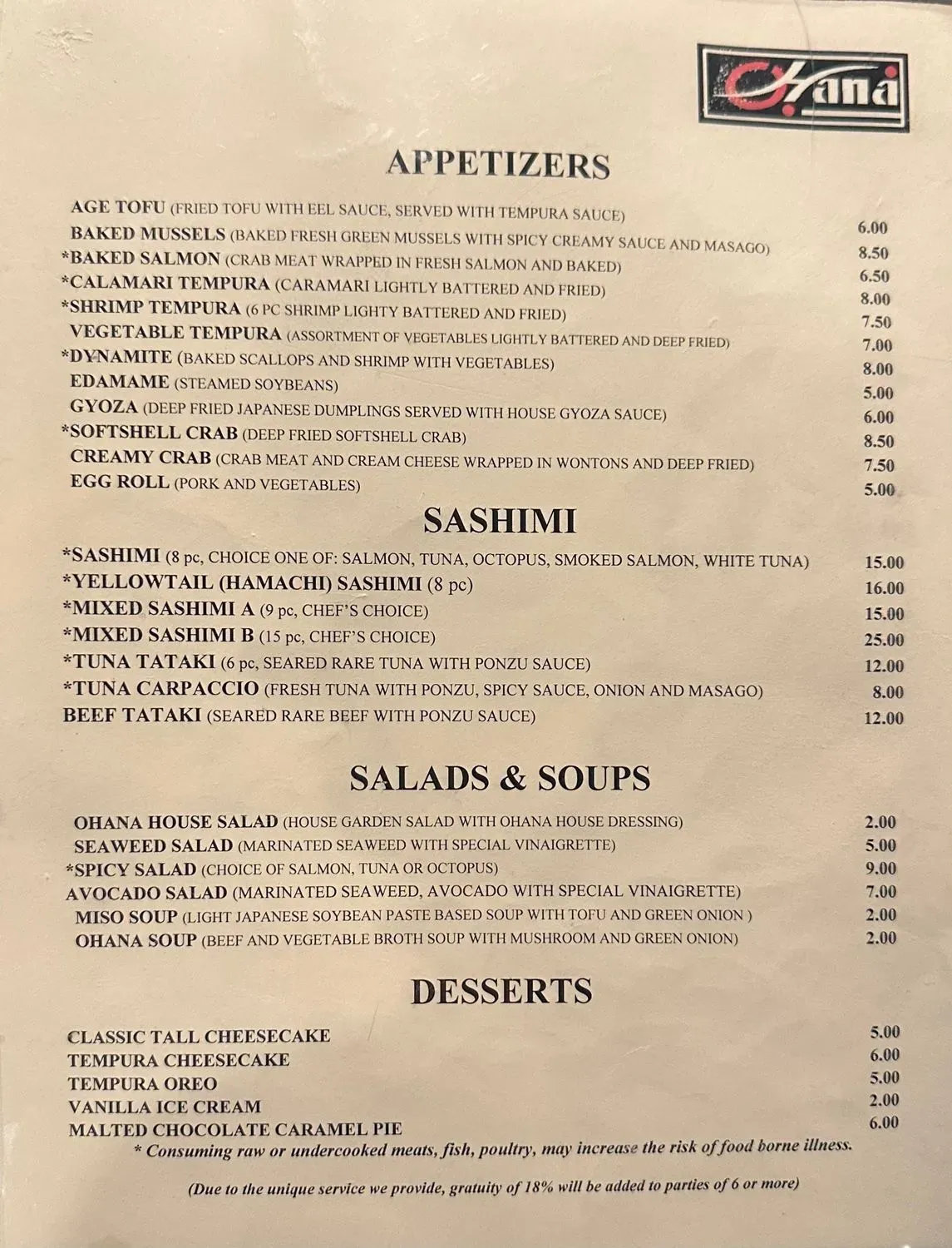 Menu 1