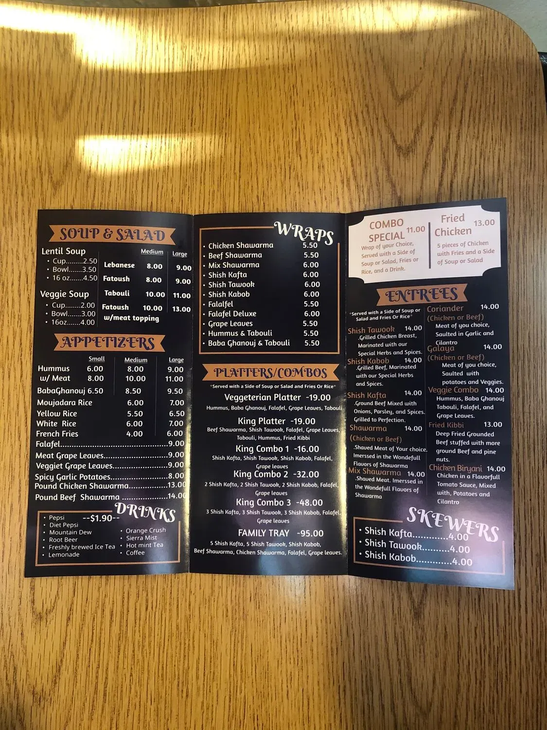 Menu 2