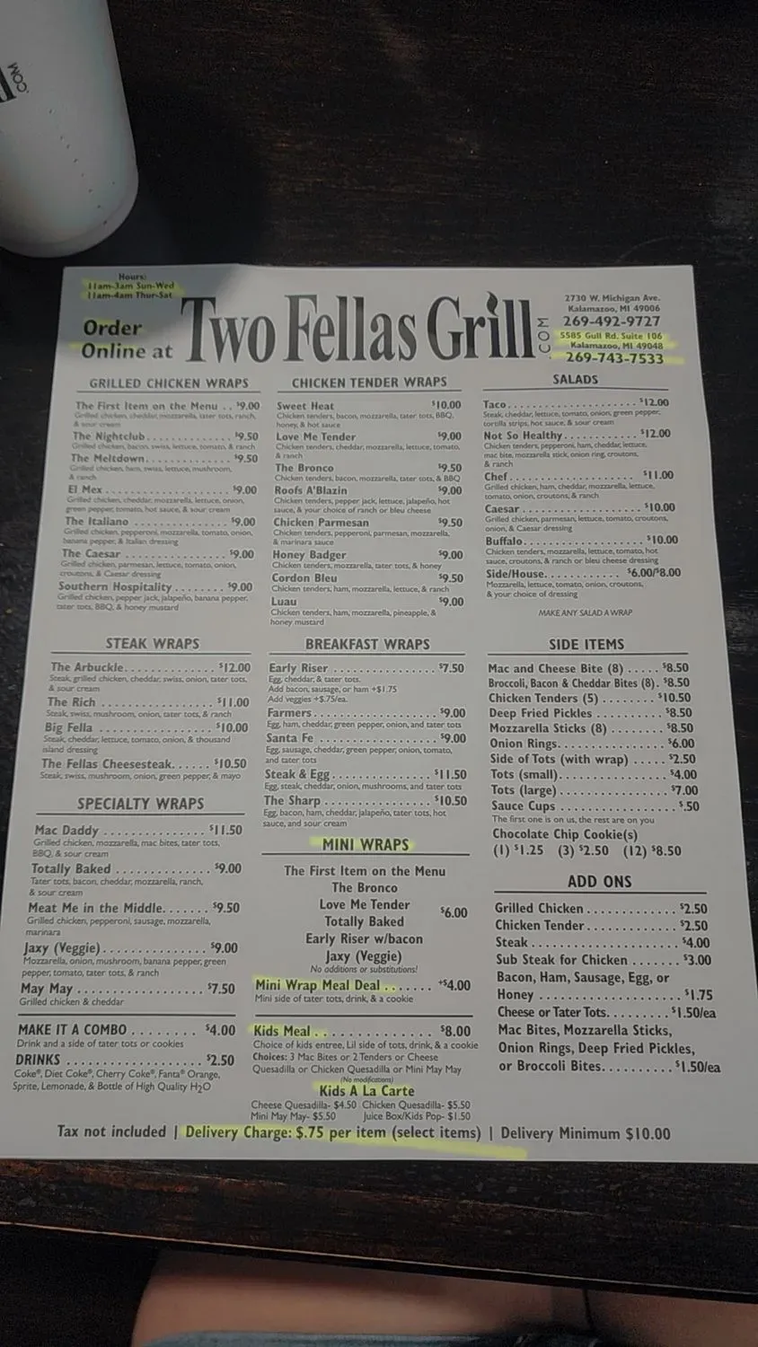 Menu 2